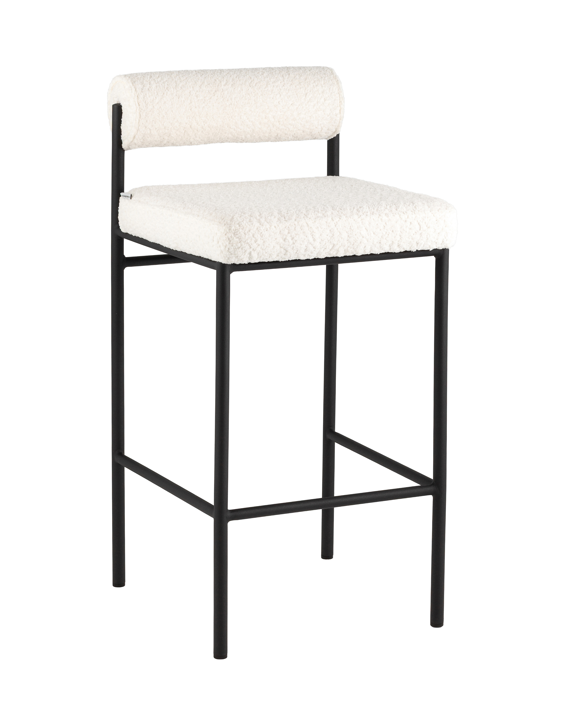 Стул полубарный Балла букле молочный