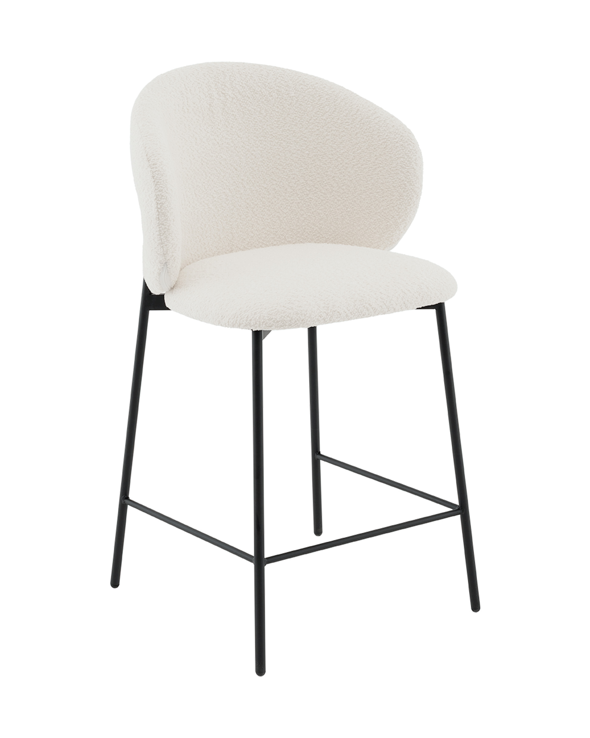 Стул полубарный Блейз букле белый