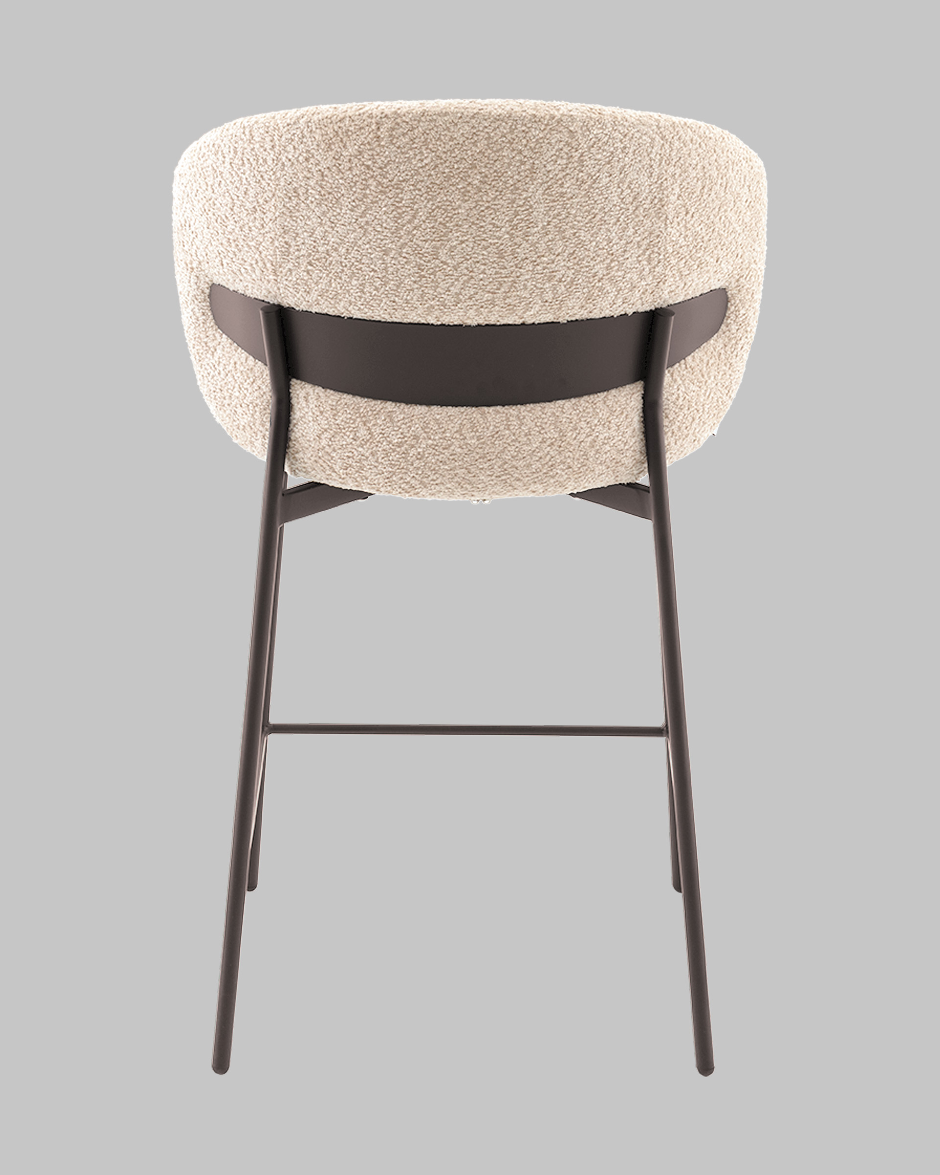 Стул полубарный Блейз букле капучино, каркас серо-коричневый — изображение 6