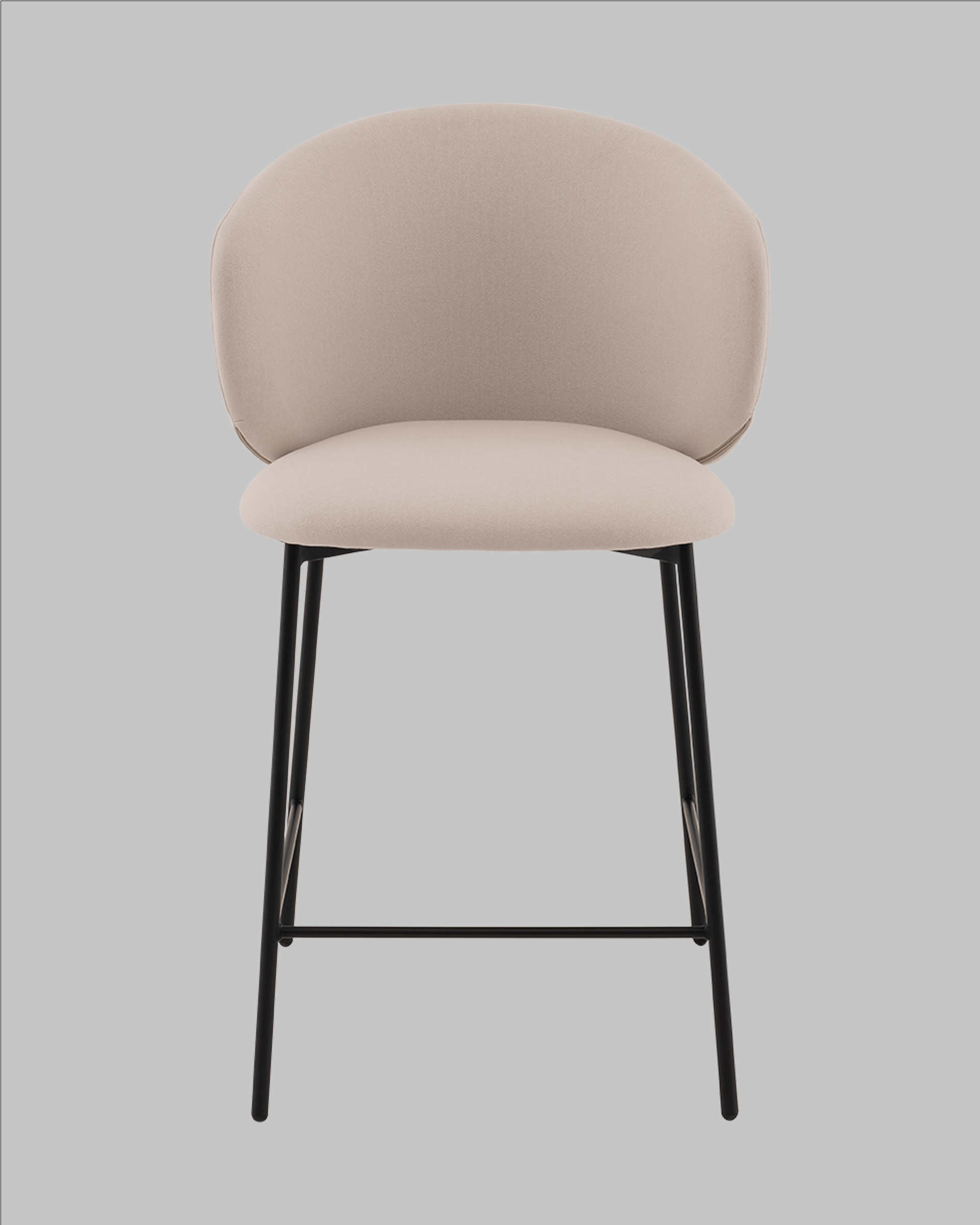 Стул полубарный Блейз велюр молочный — изображение 3