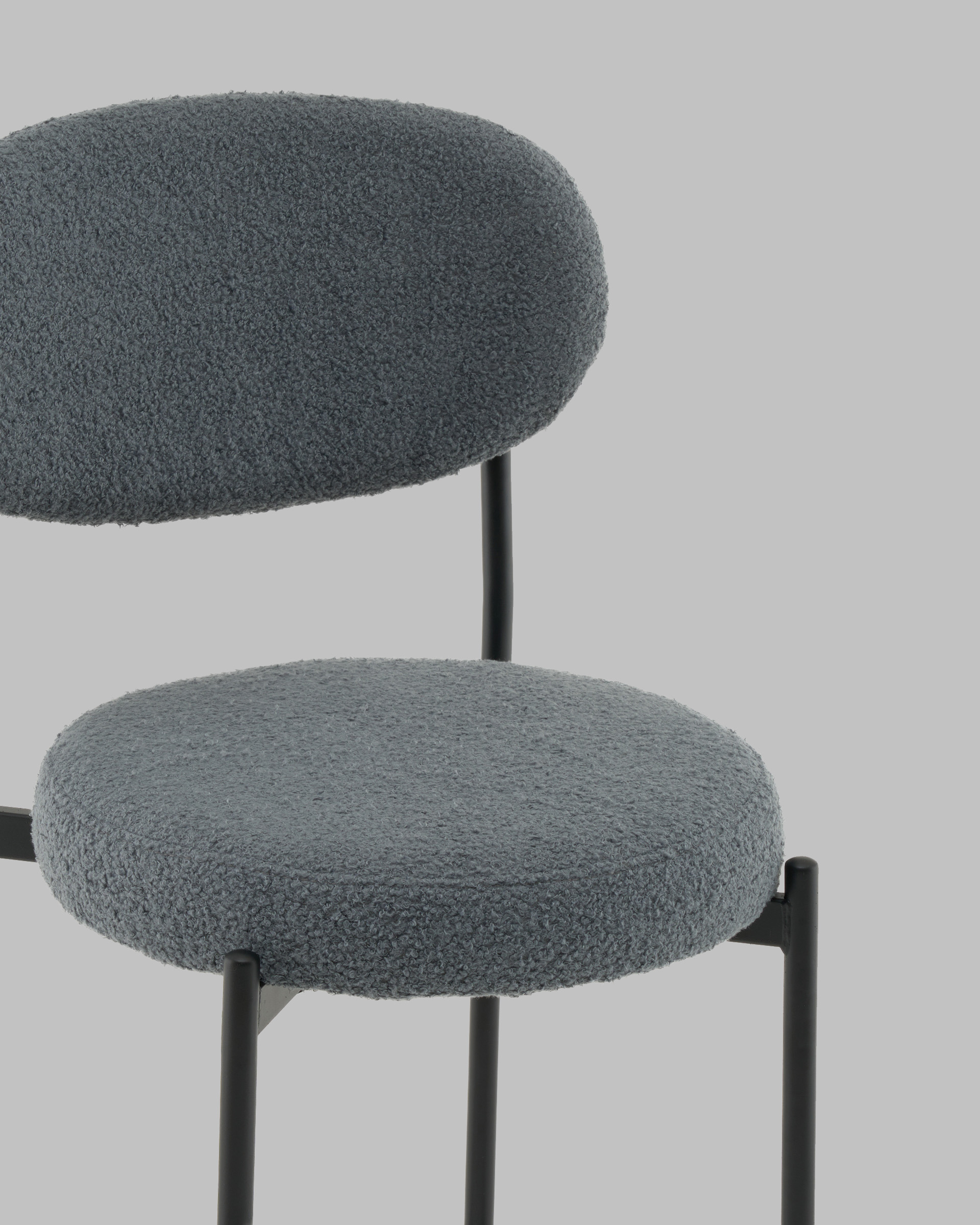 Стул полубарный Бриф DD букле темно-серый — изображение 8