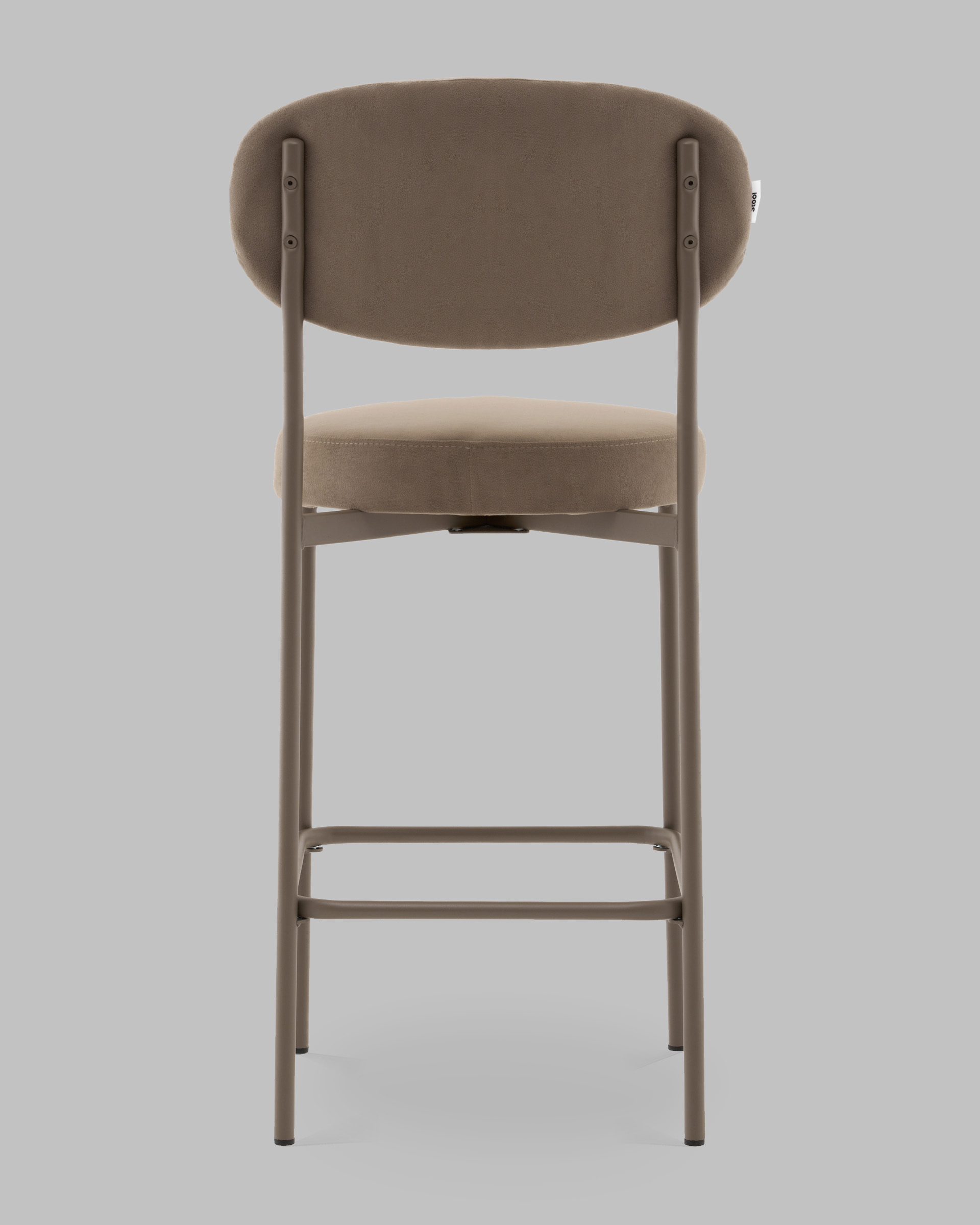 Стул Полубарный Бриф DD велюр капучино каркас капучино муар — изображение 6