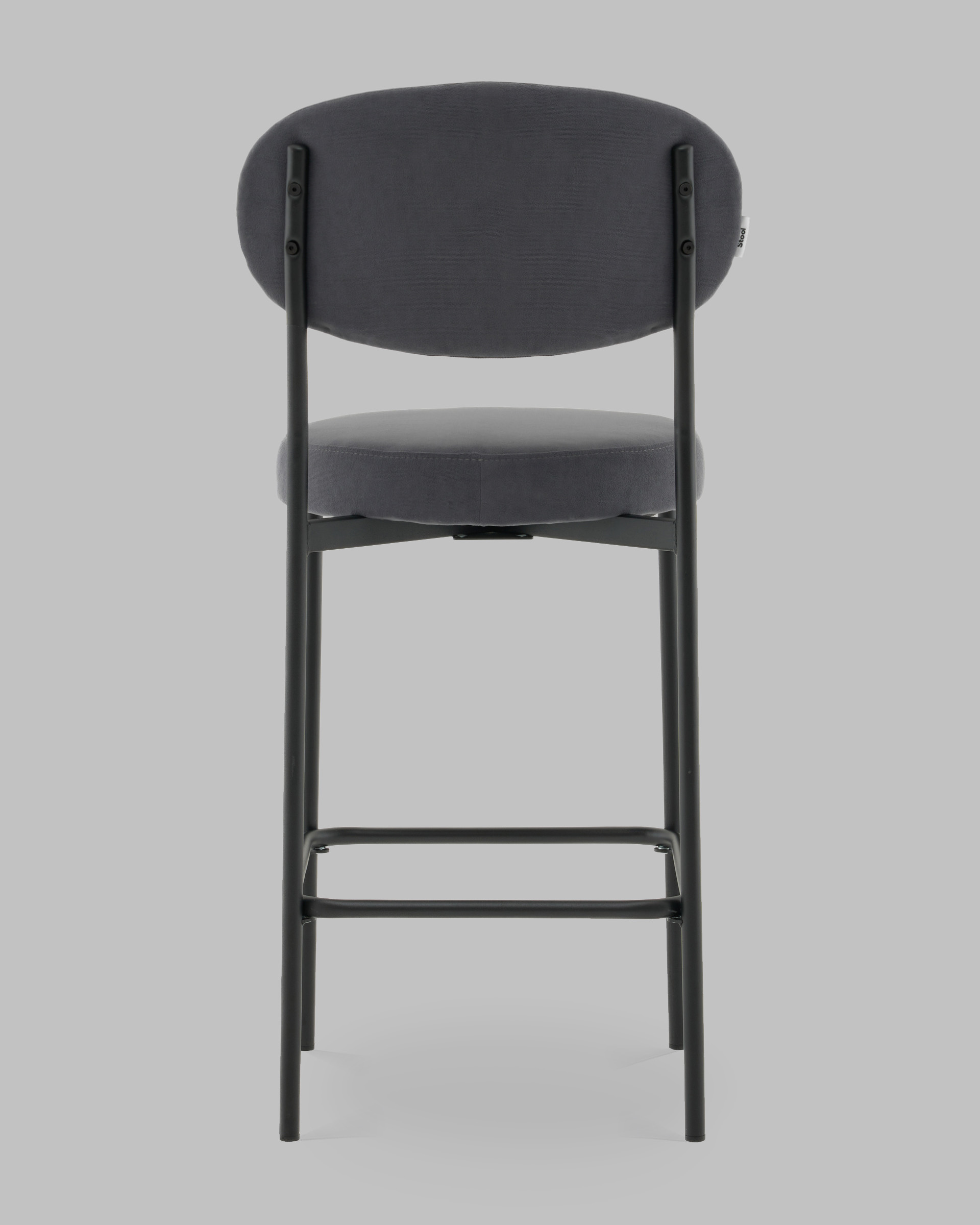 Стул Полубарный Бриф DD велюр тёмно-серый — изображение 5