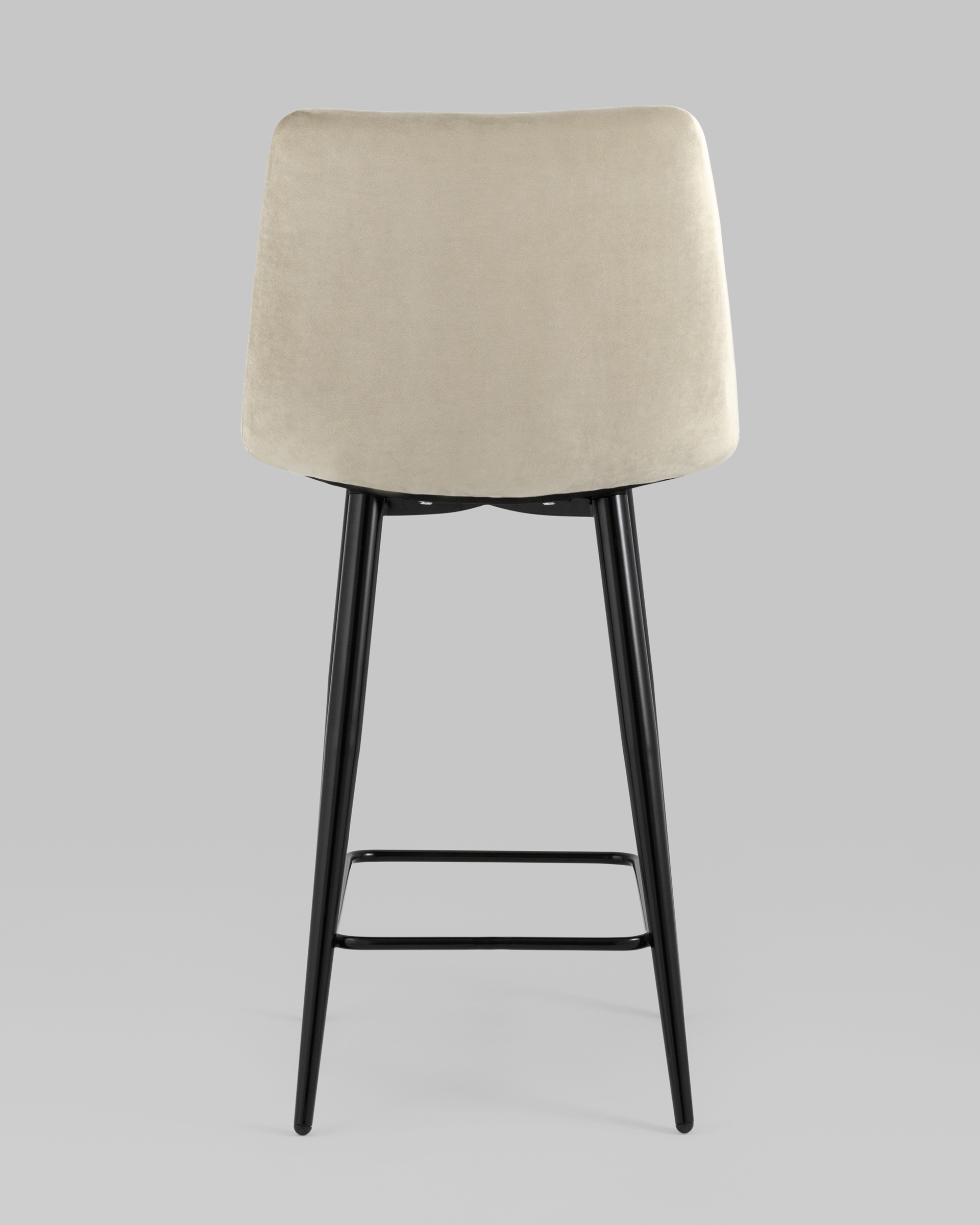 Стул полубарный Джанго велюр бежевый 2 шт. — изображение 5
