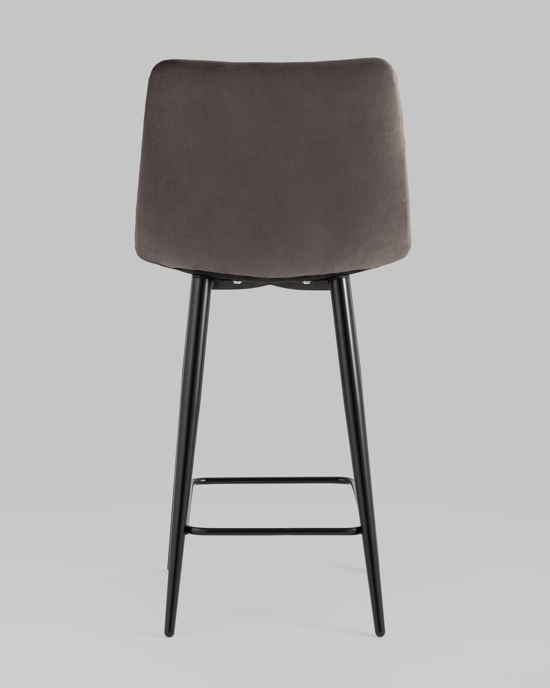 Стул полубарный Джанго велюр пепельно-серый высота сиденья 60 см — изображение 5