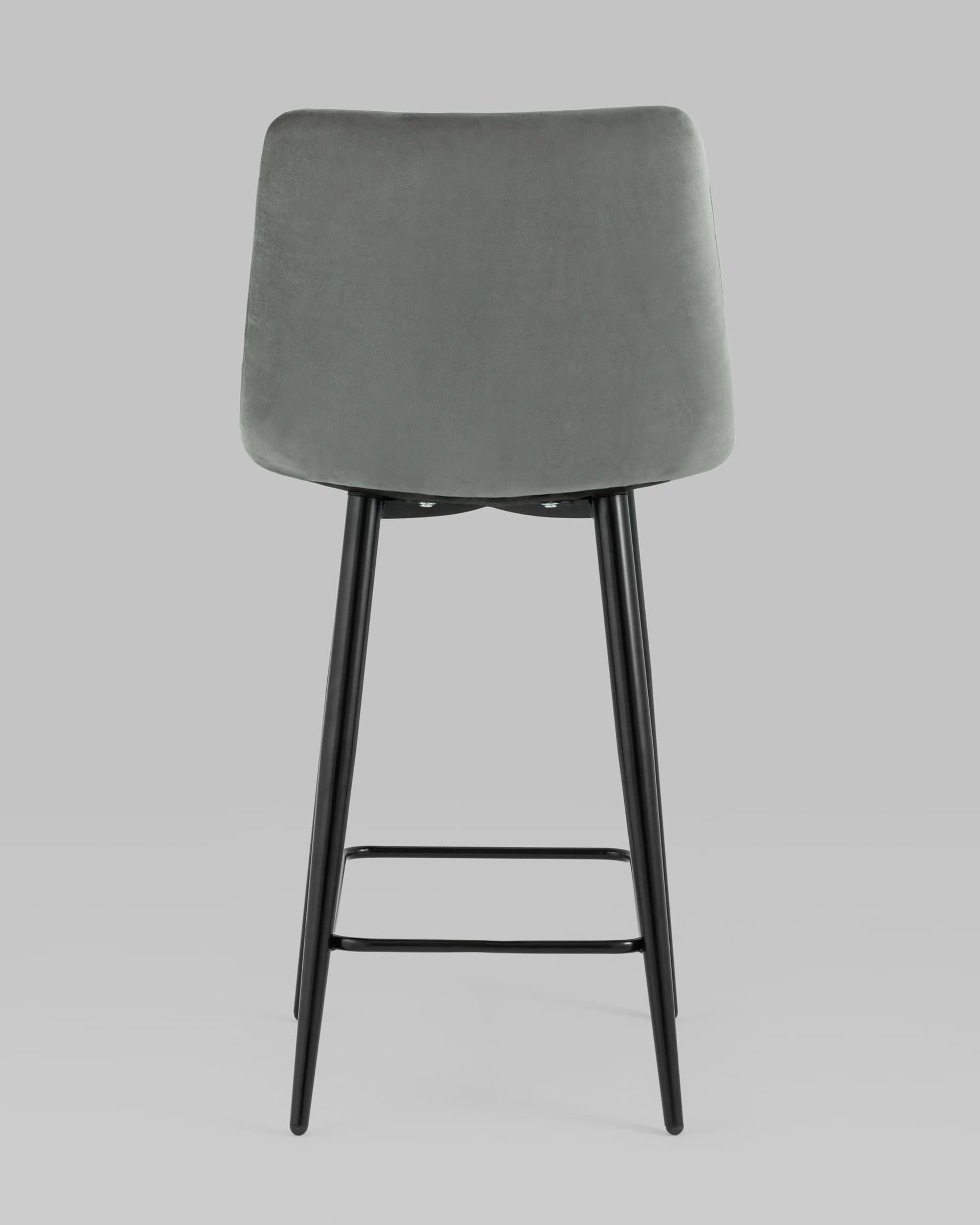Стул полубарный Джанго велюр серый высота сиденья 60 см — изображение 7