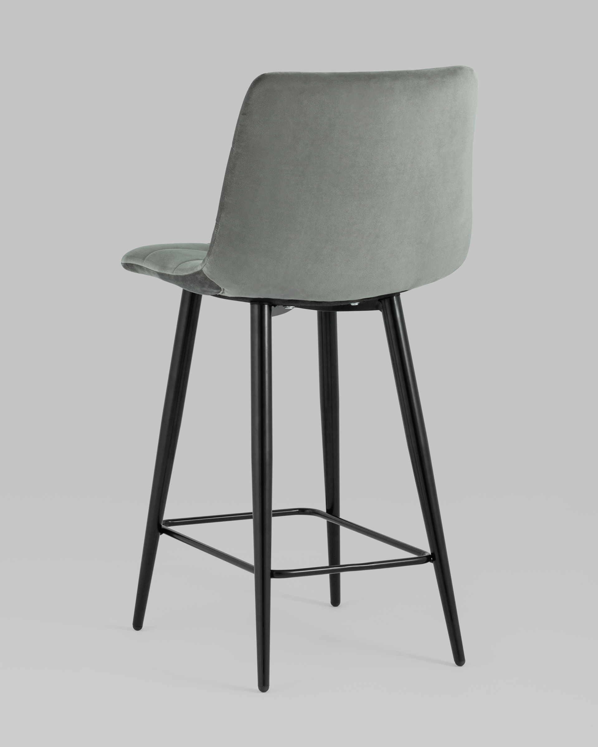 Стул полубарный Джанго велюр серый 2 шт. — изображение 6