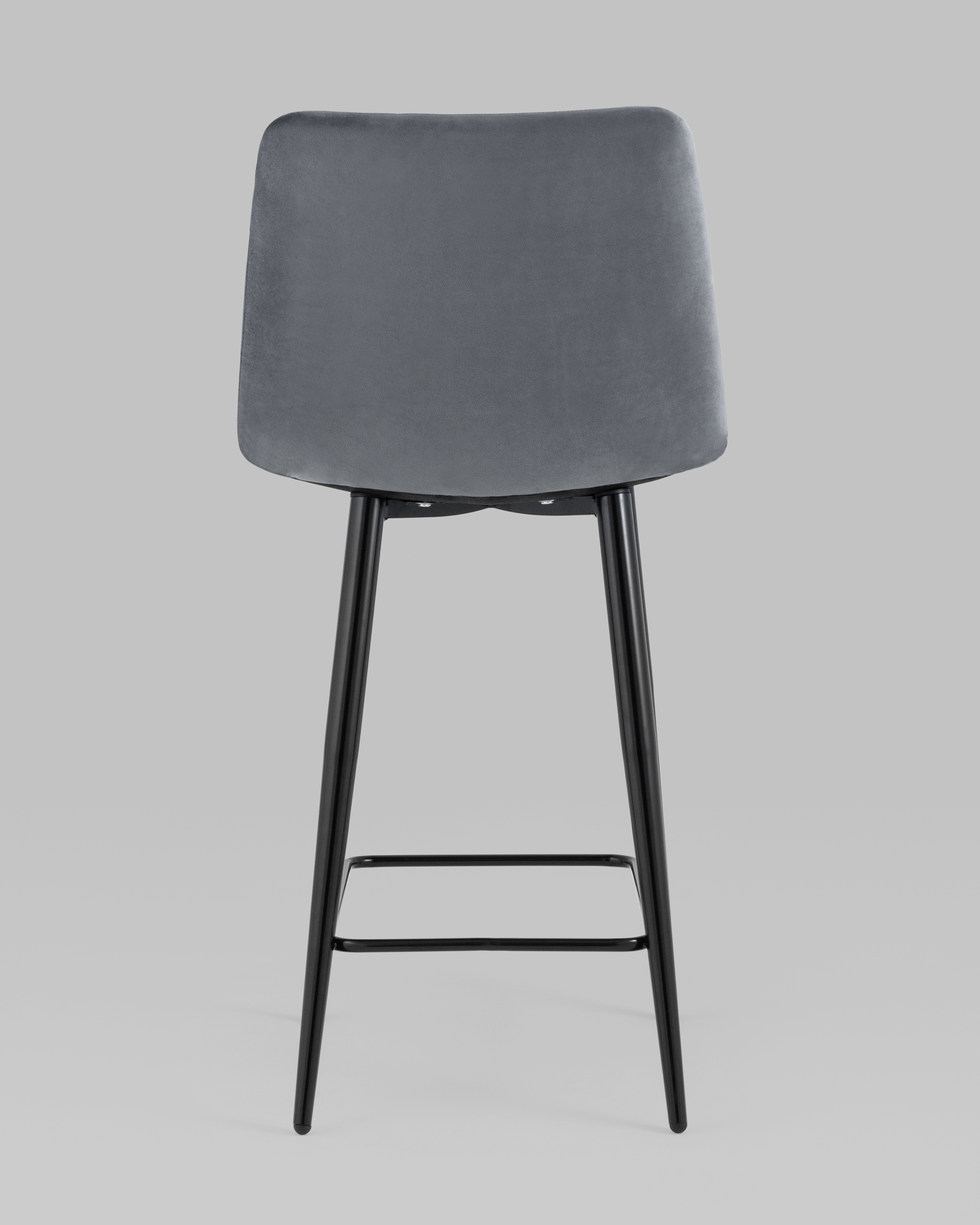 Стул полубарный Джанго велюр тёмно-серый 2 шт. — изображение 5