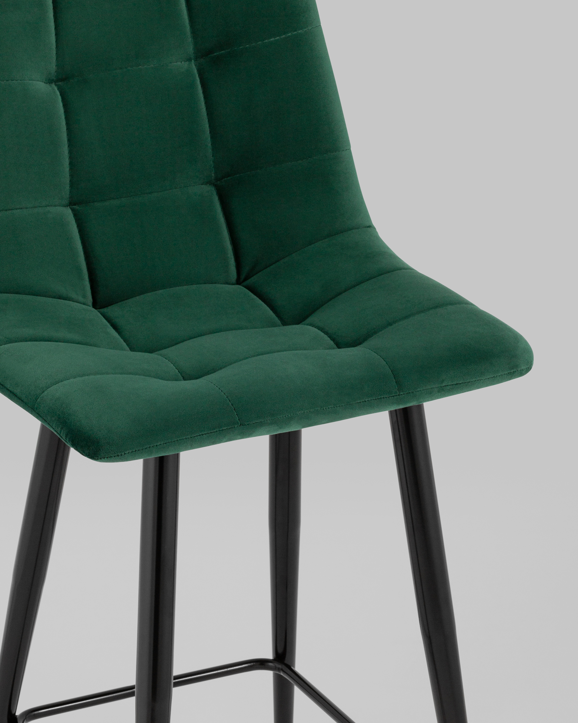 Стул полубарный Джанго велюр зелёный 2 шт. — изображение 8