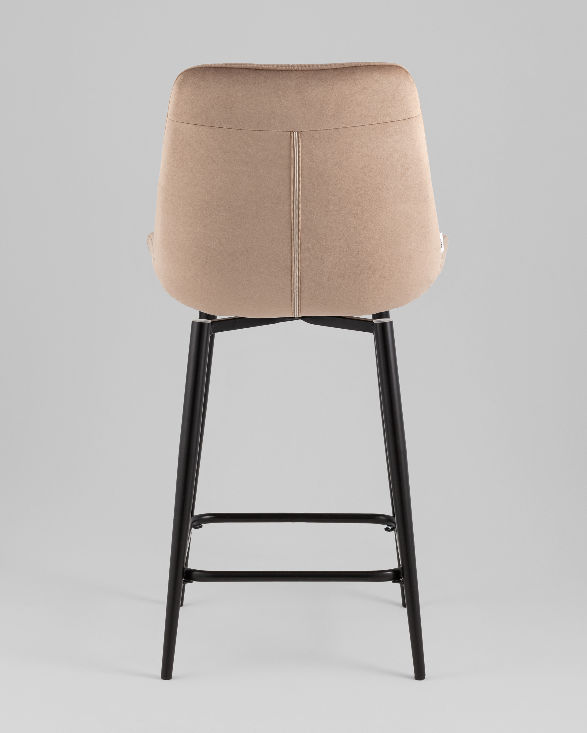 Стул полубарный Флекс с поворотным механизмом велюр капучино — изображение 5