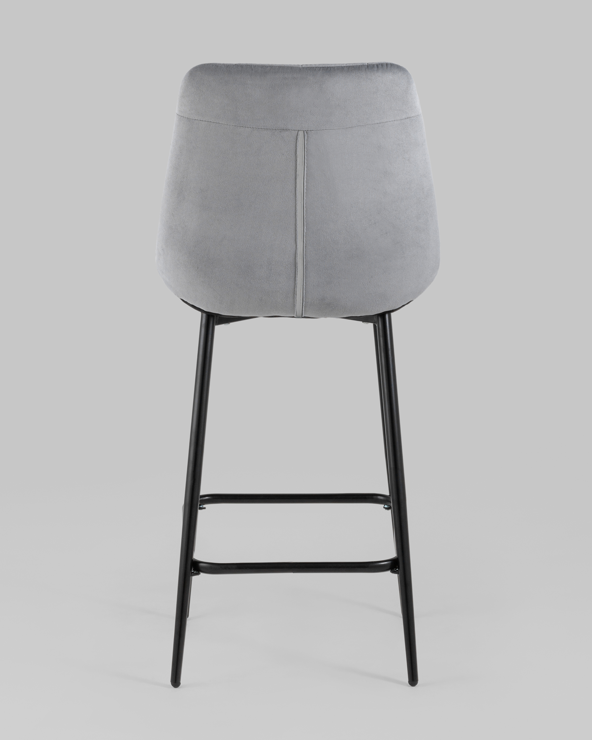 Стул полубарный Флекс велюр велютто серый 2 шт. — изображение 5