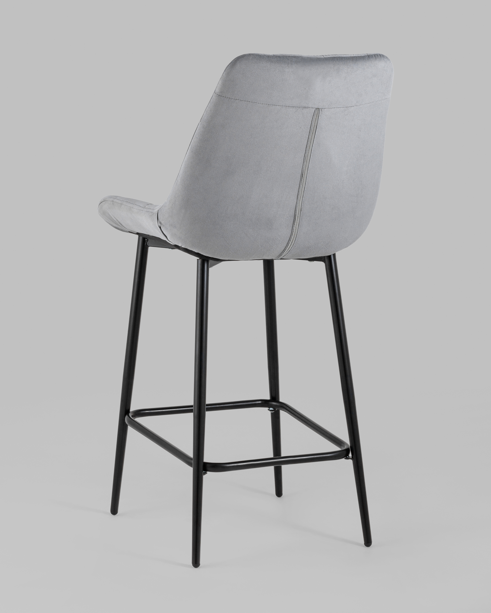 Стул полубарный Флекс велюр велютто серый 2 шт. — изображение 6