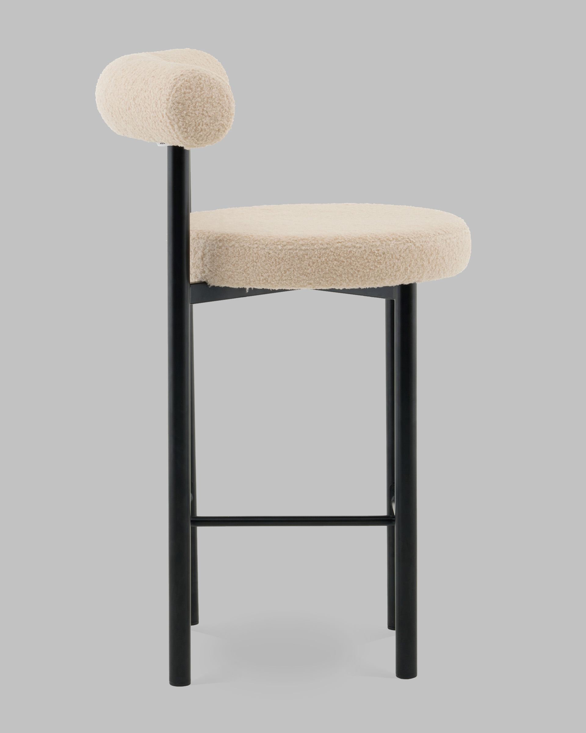 Стул полубарный Флорео букле бежевый — изображение 4