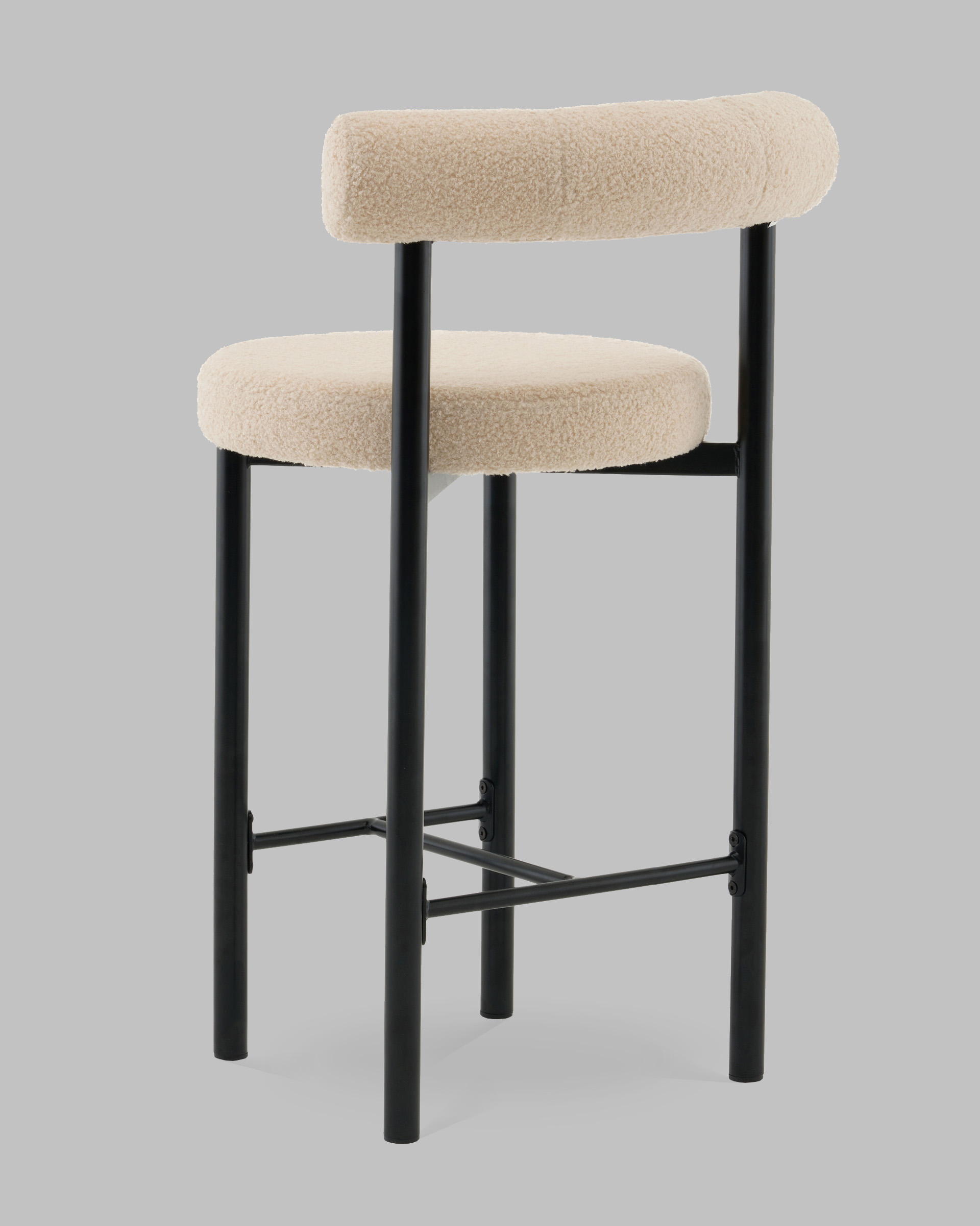 Стул полубарный Флорео букле бежевый — изображение 6