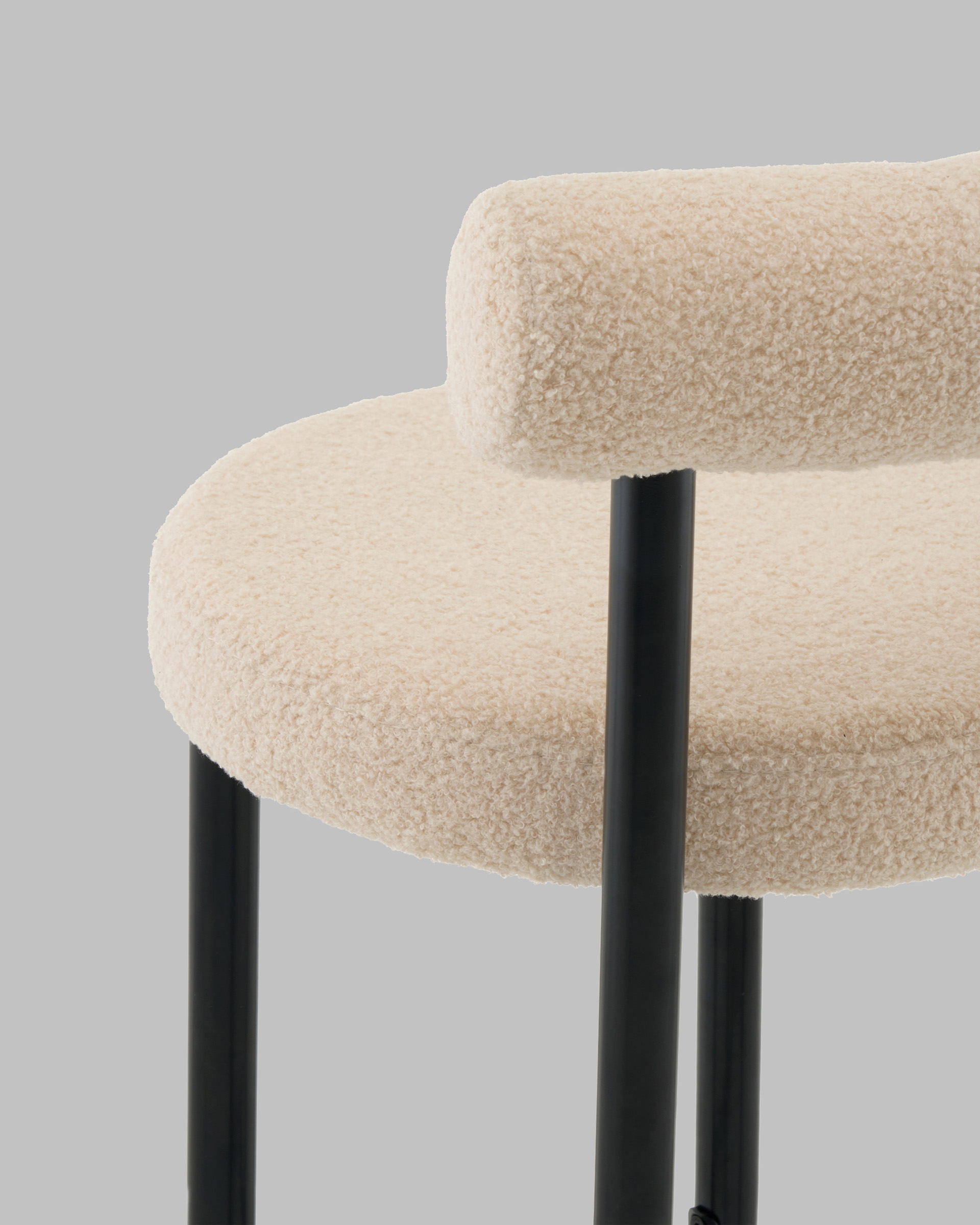 Стул полубарный Флорео букле бежевый — изображение 7