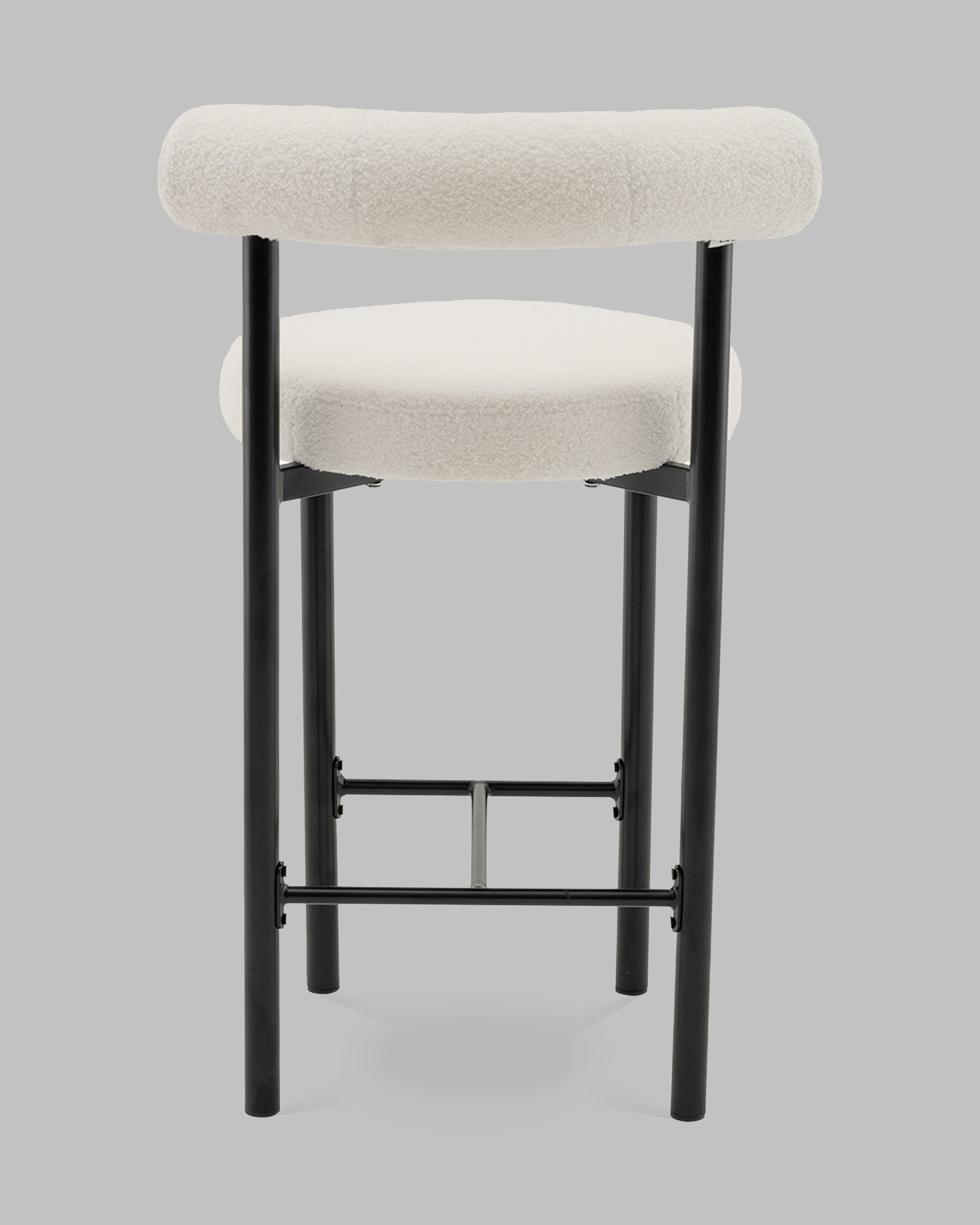 Стул полубарный Флорео букле молочный — изображение 6
