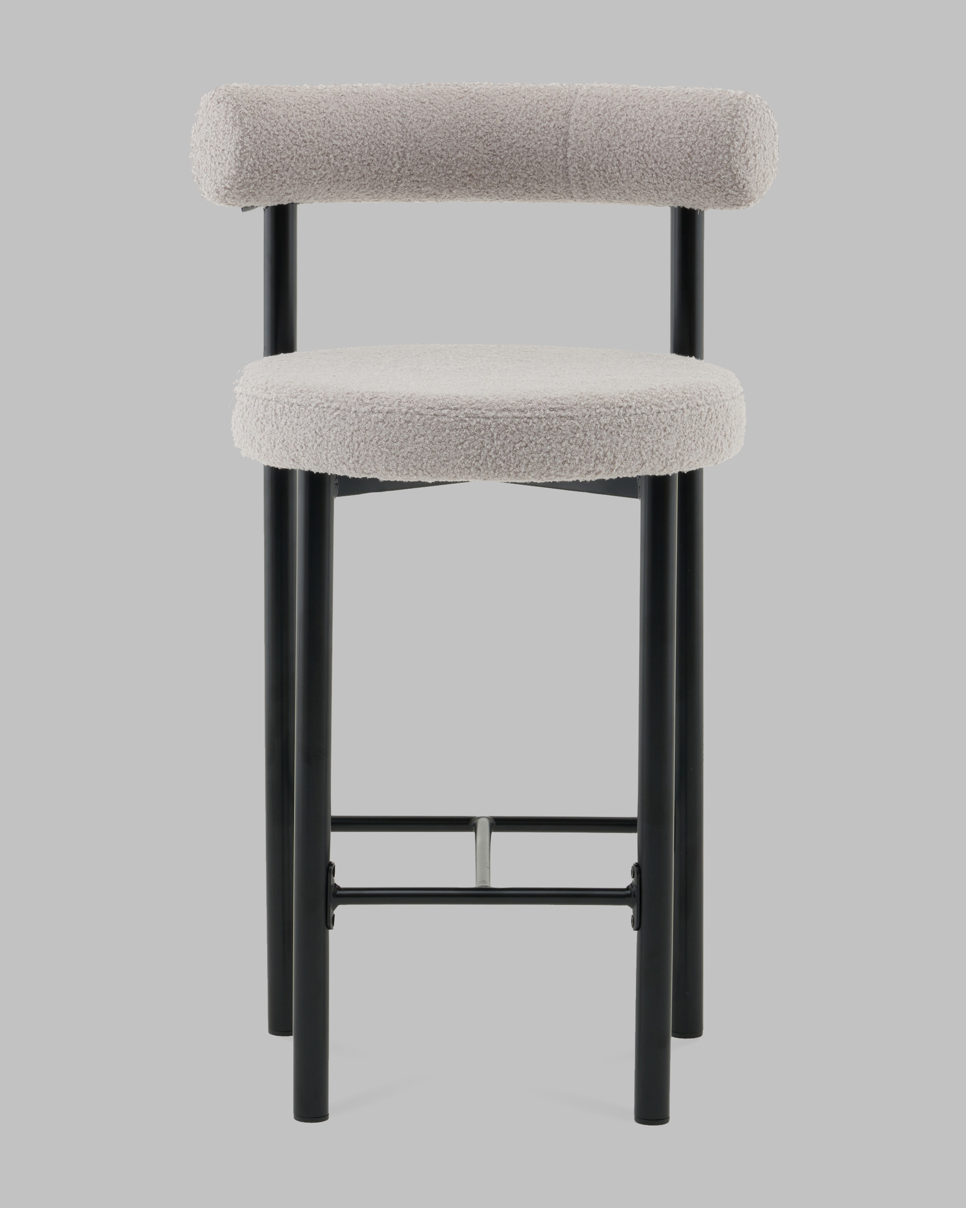 Стул полубарный Флорео букле светло-серый — изображение 4