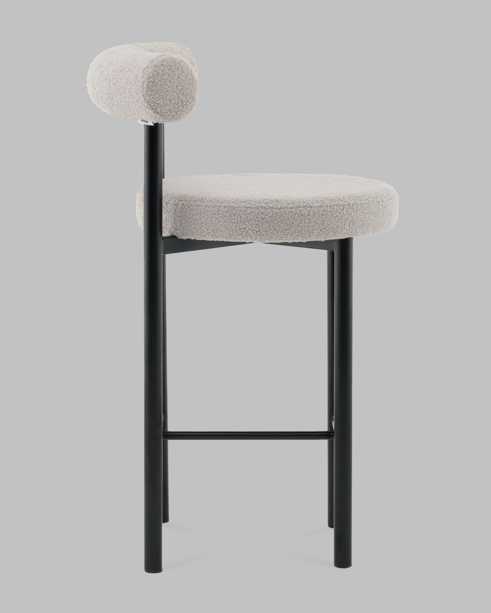Стул полубарный Флорео букле светло-серый — изображение 5