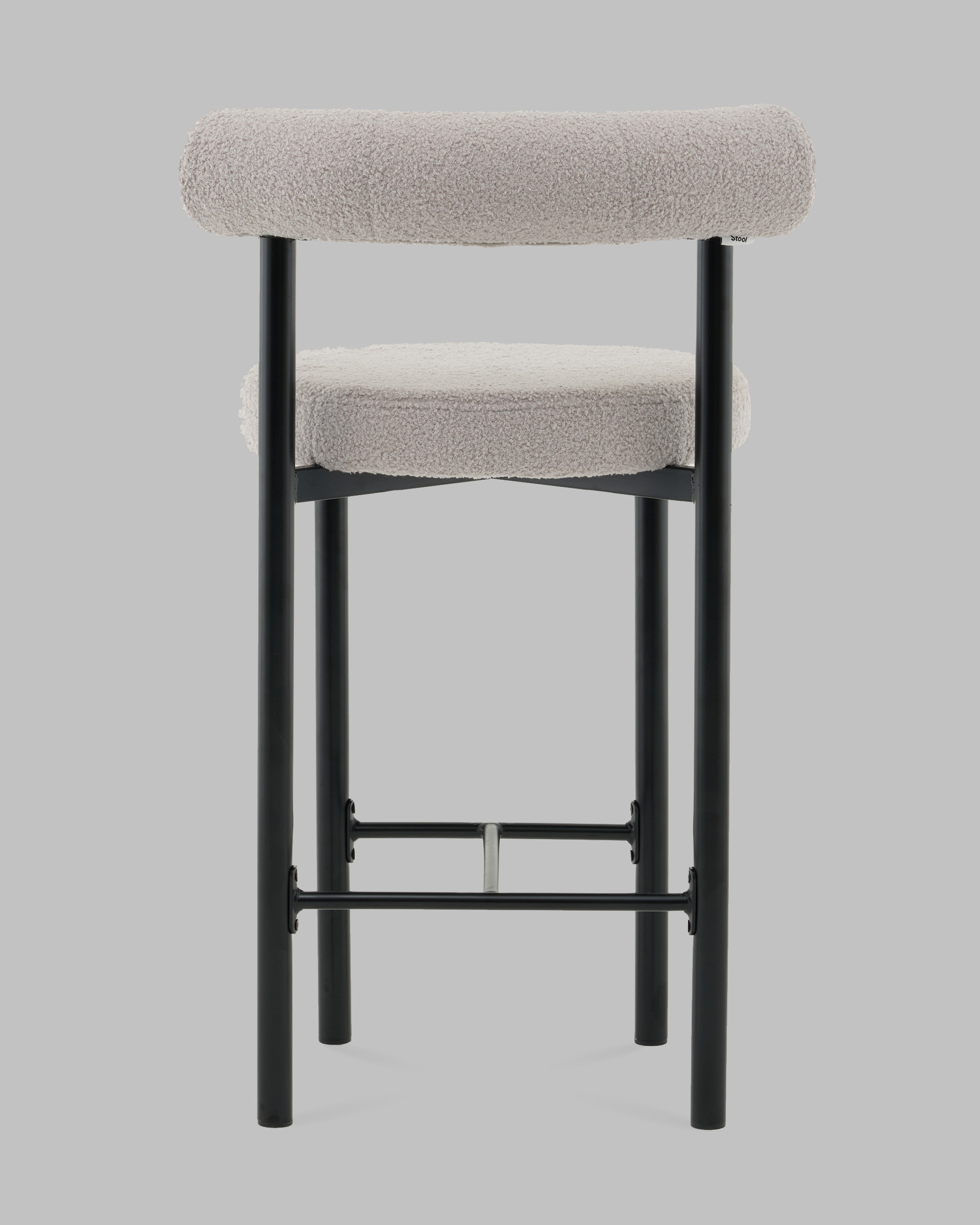 Стул полубарный Флорео букле светло-серый — изображение 6