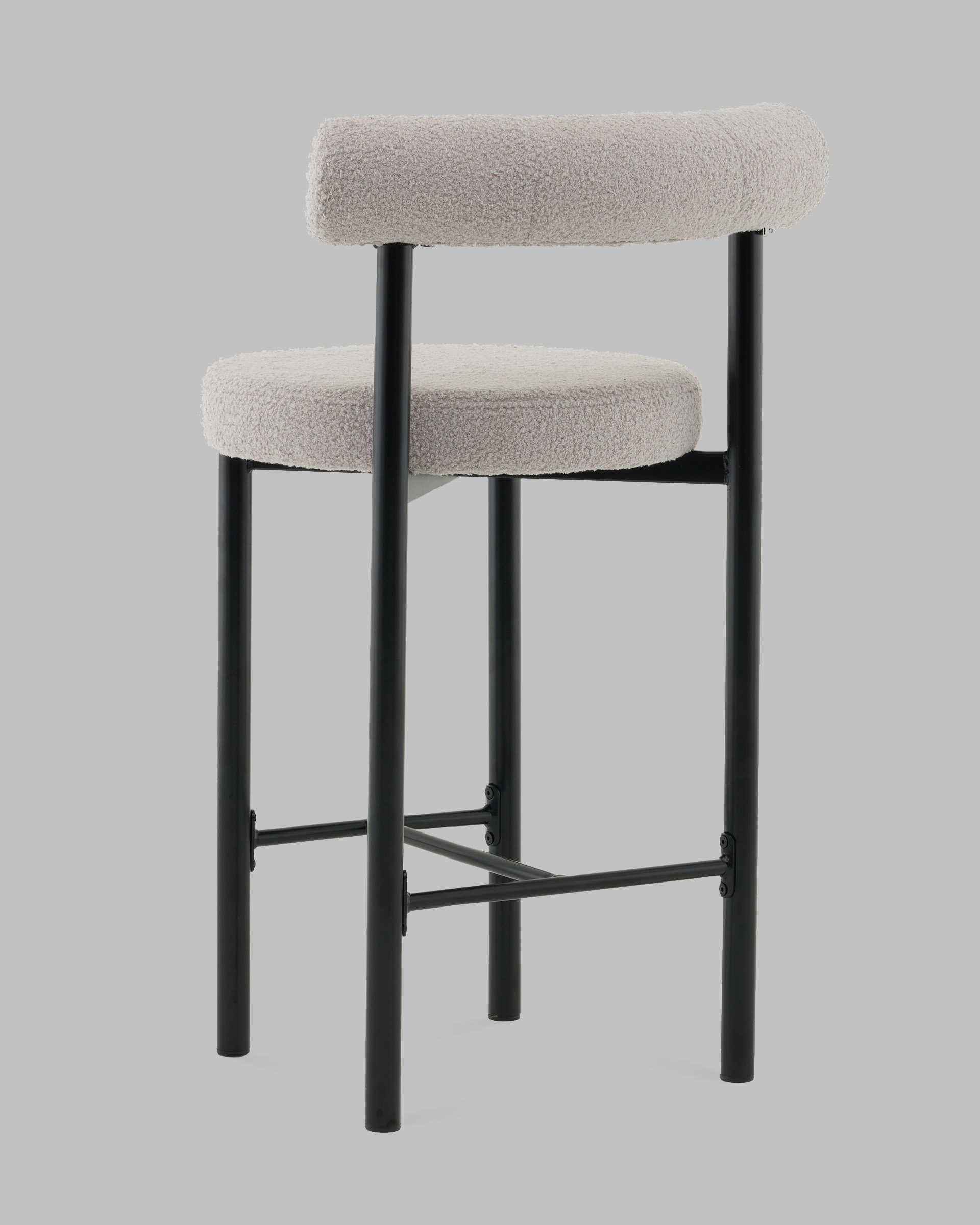 Стул полубарный Флорео букле светло-серый — изображение 7