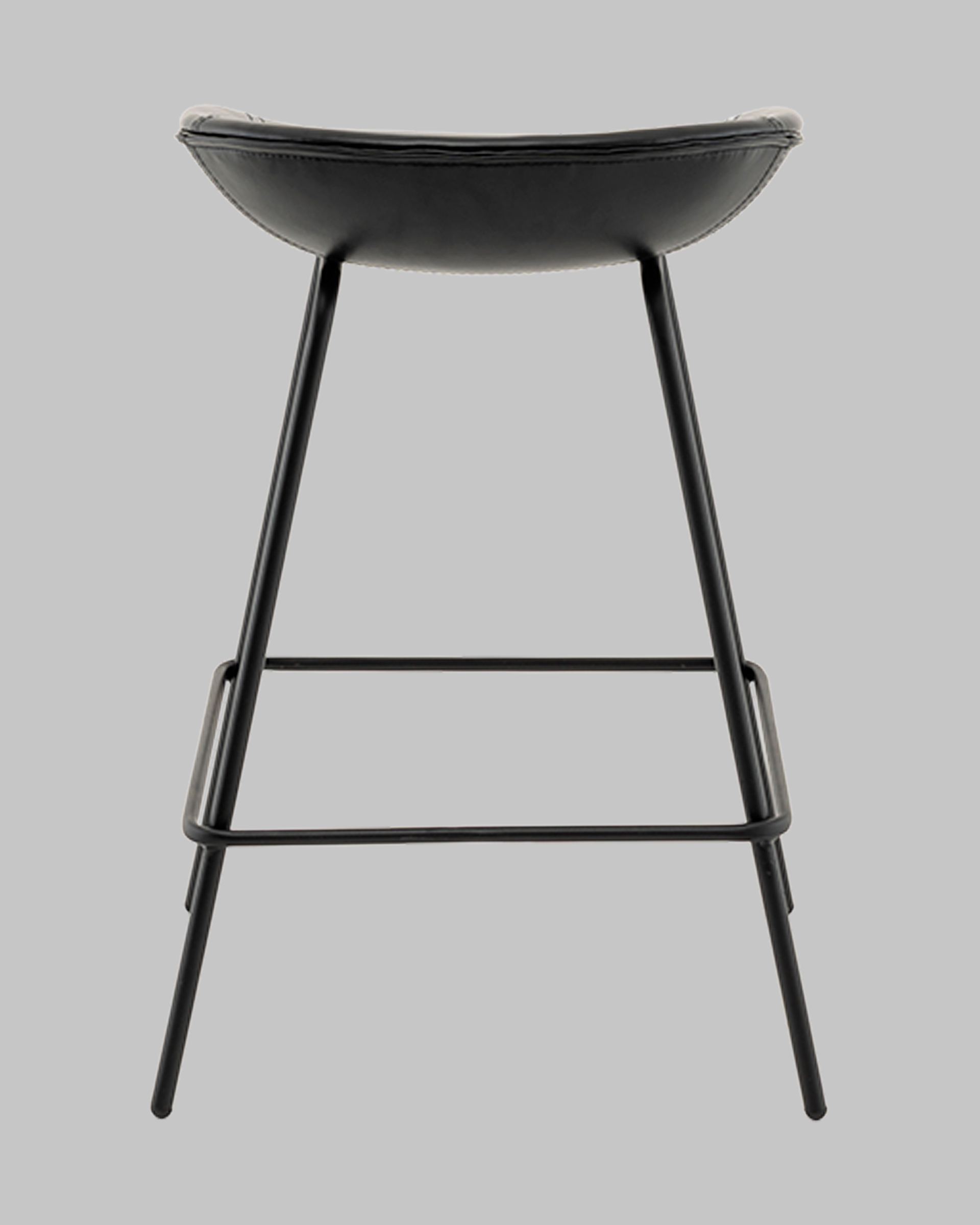 Стул полубарный Фуриоса экокожа чёрный — изображение 5