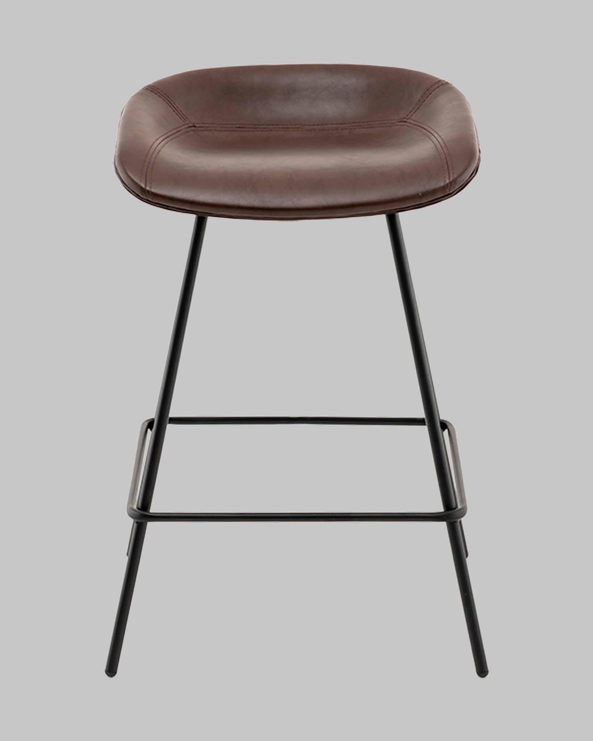 Стул полубарный Фуриоса экокожа коричневый — изображение 5