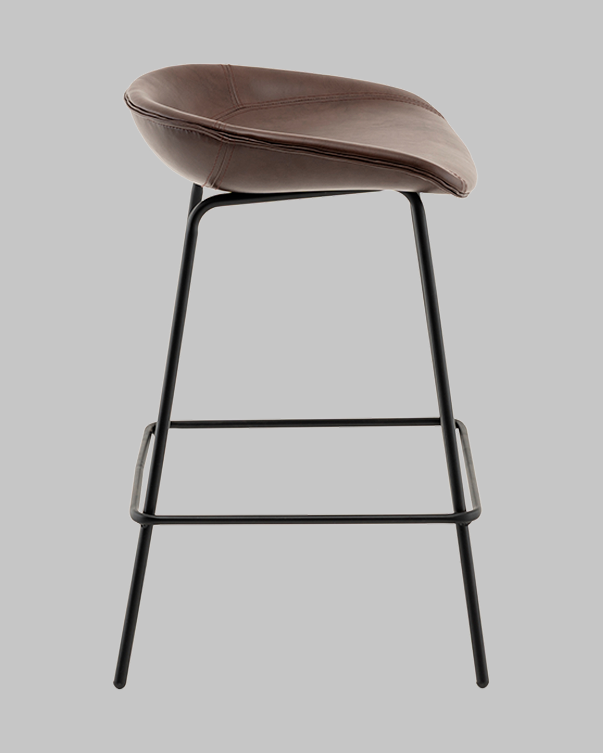 Стул полубарный Фуриоса экокожа коричневый — изображение 6