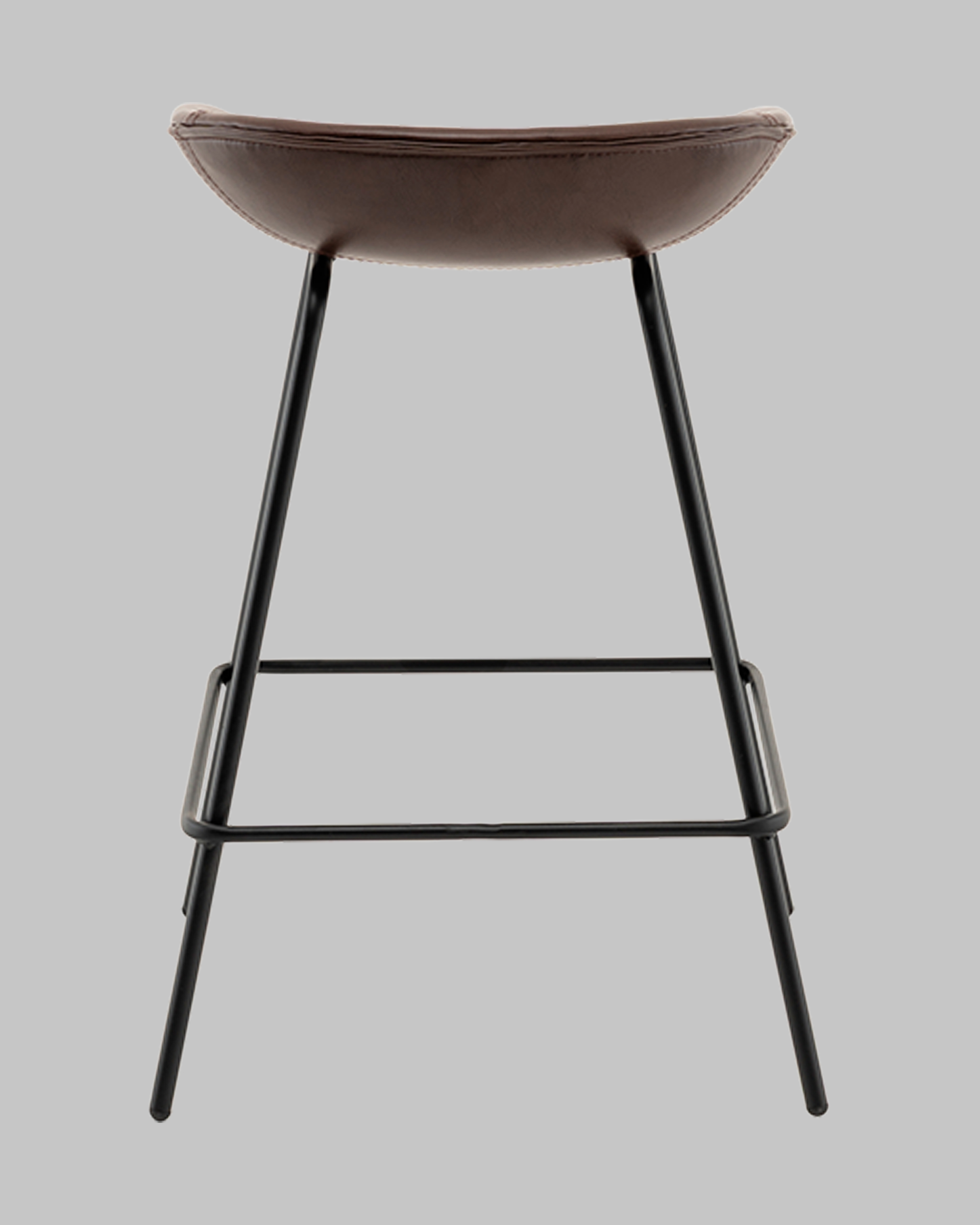 Стул полубарный Фуриоса экокожа коричневый — изображение 7