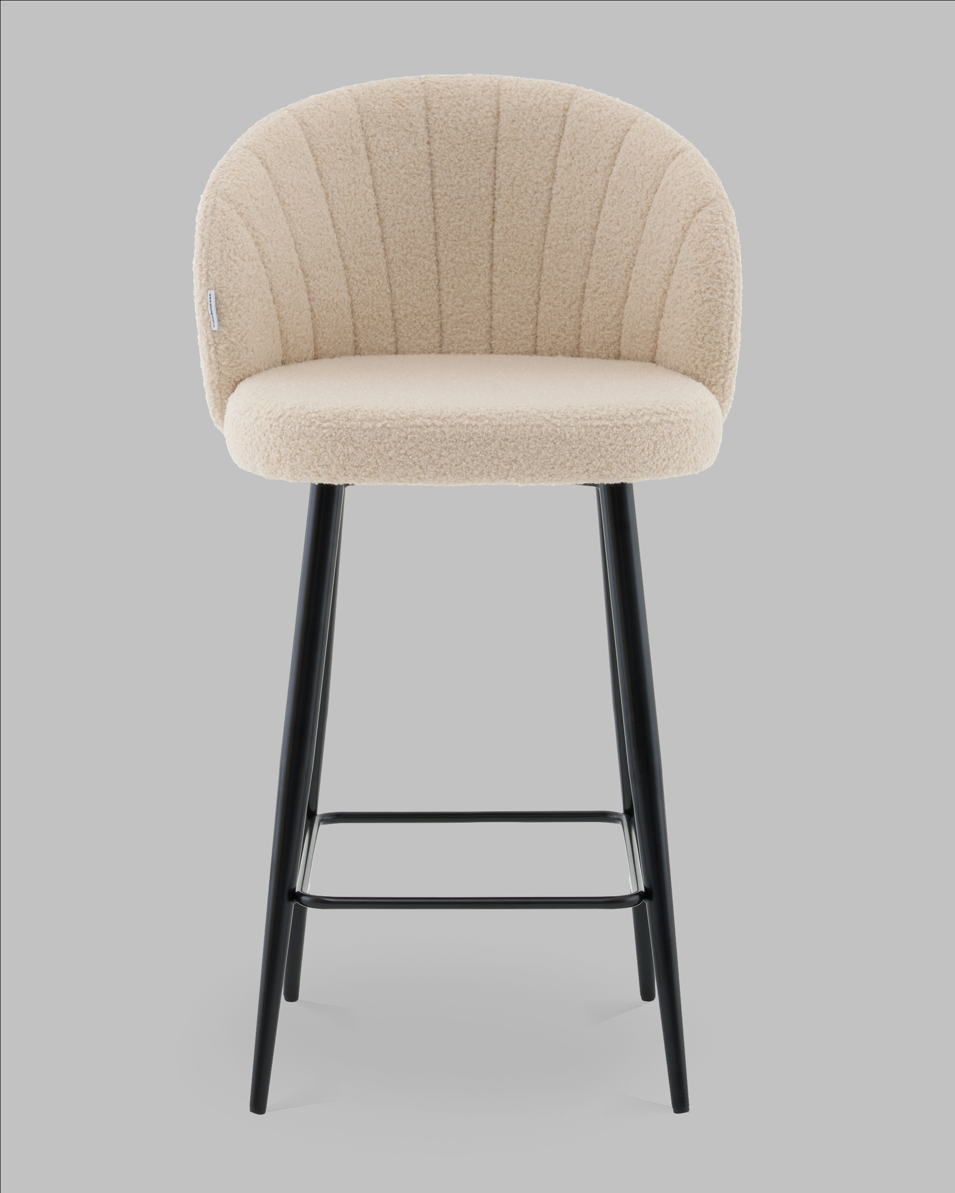 Стул полубарный Ханнингем букле бежевый — изображение 3