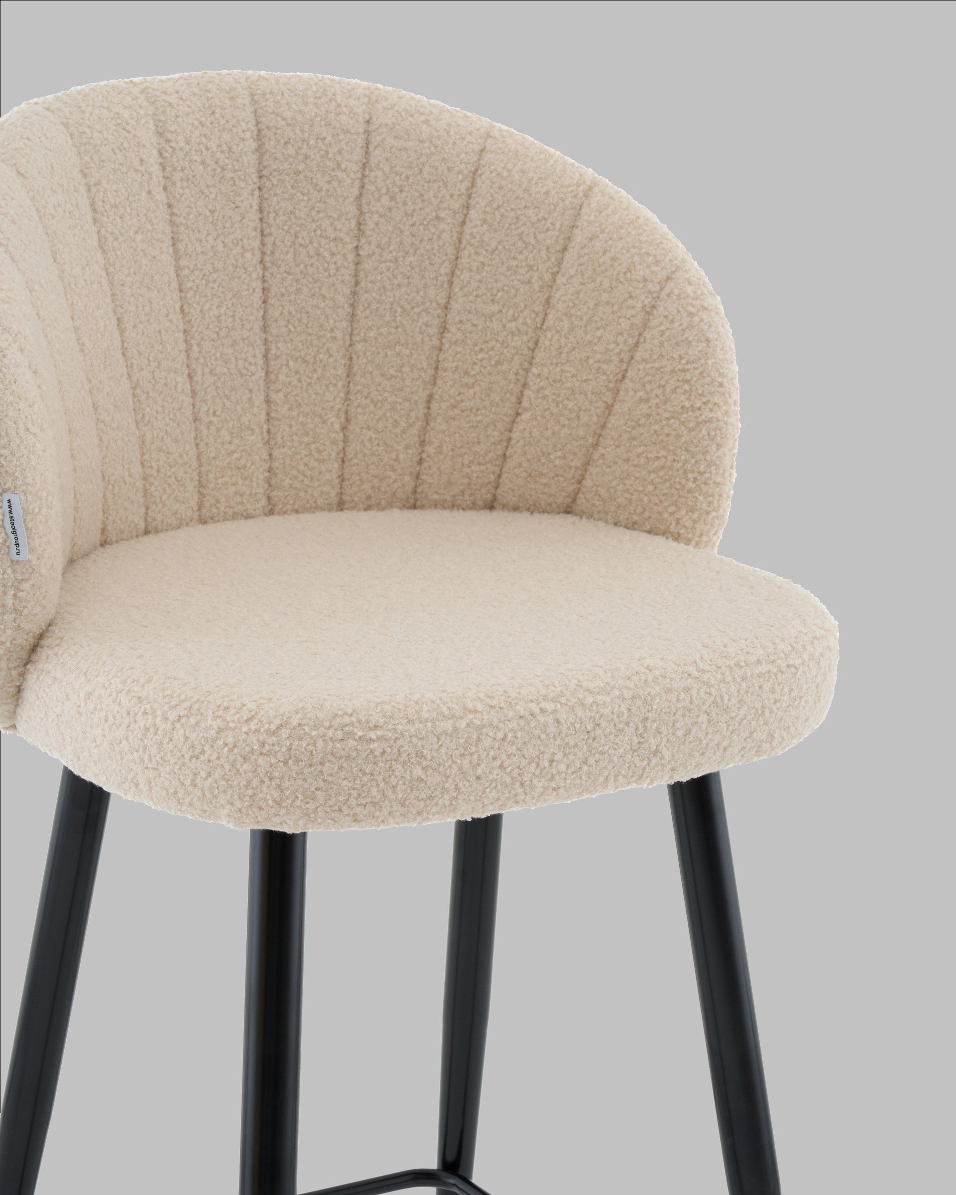 Стул полубарный Ханнингем букле бежевый — изображение 8