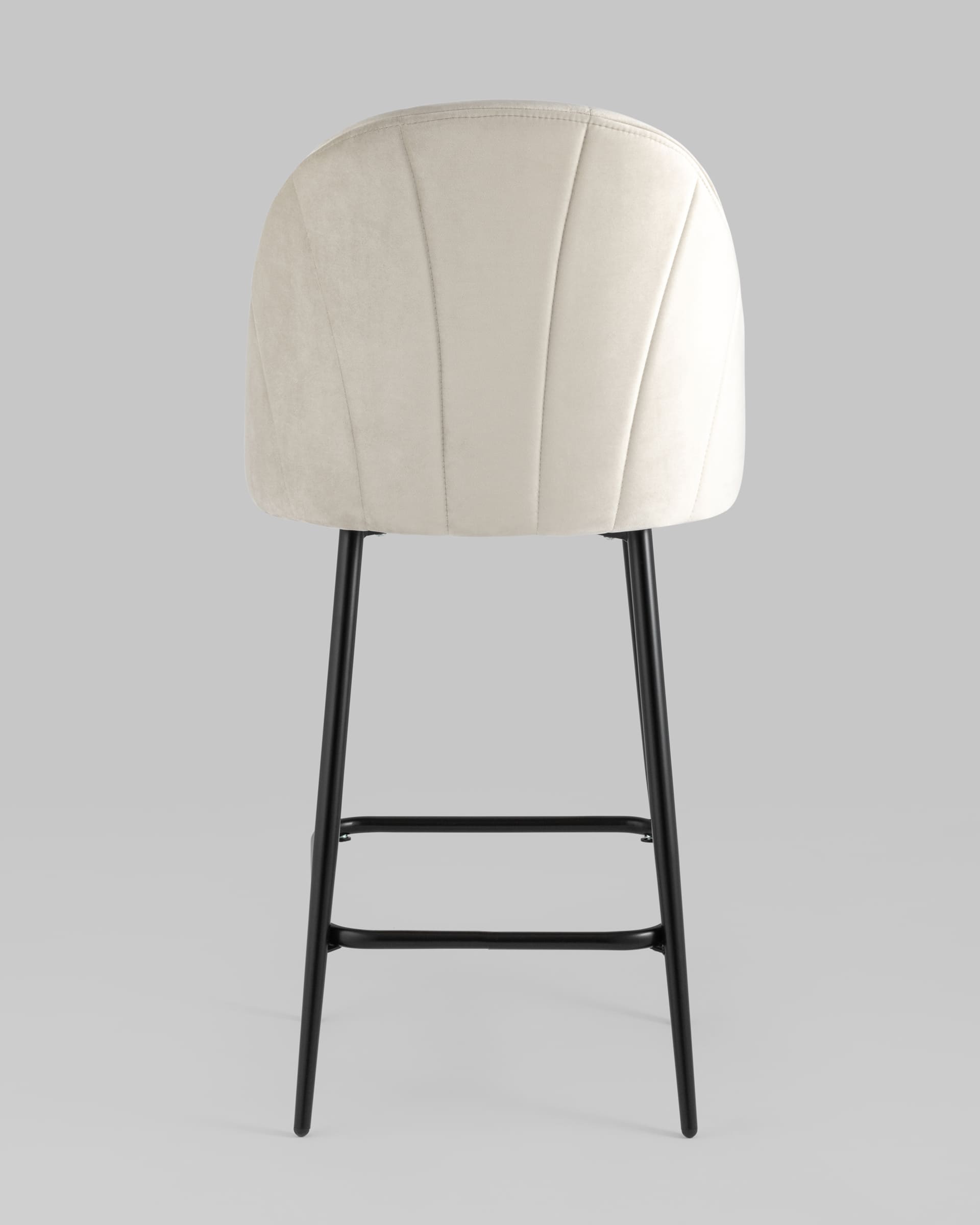 Стул полубарный Логан велюр бежевый — изображение 5