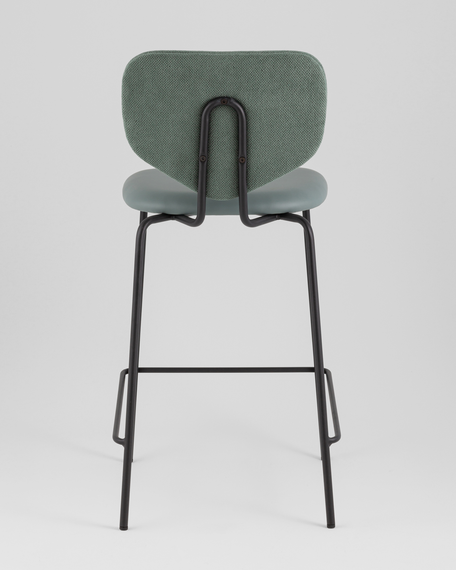 Стул полубарный Masey зеленый со светло-зеленой экокожей — изображение 7