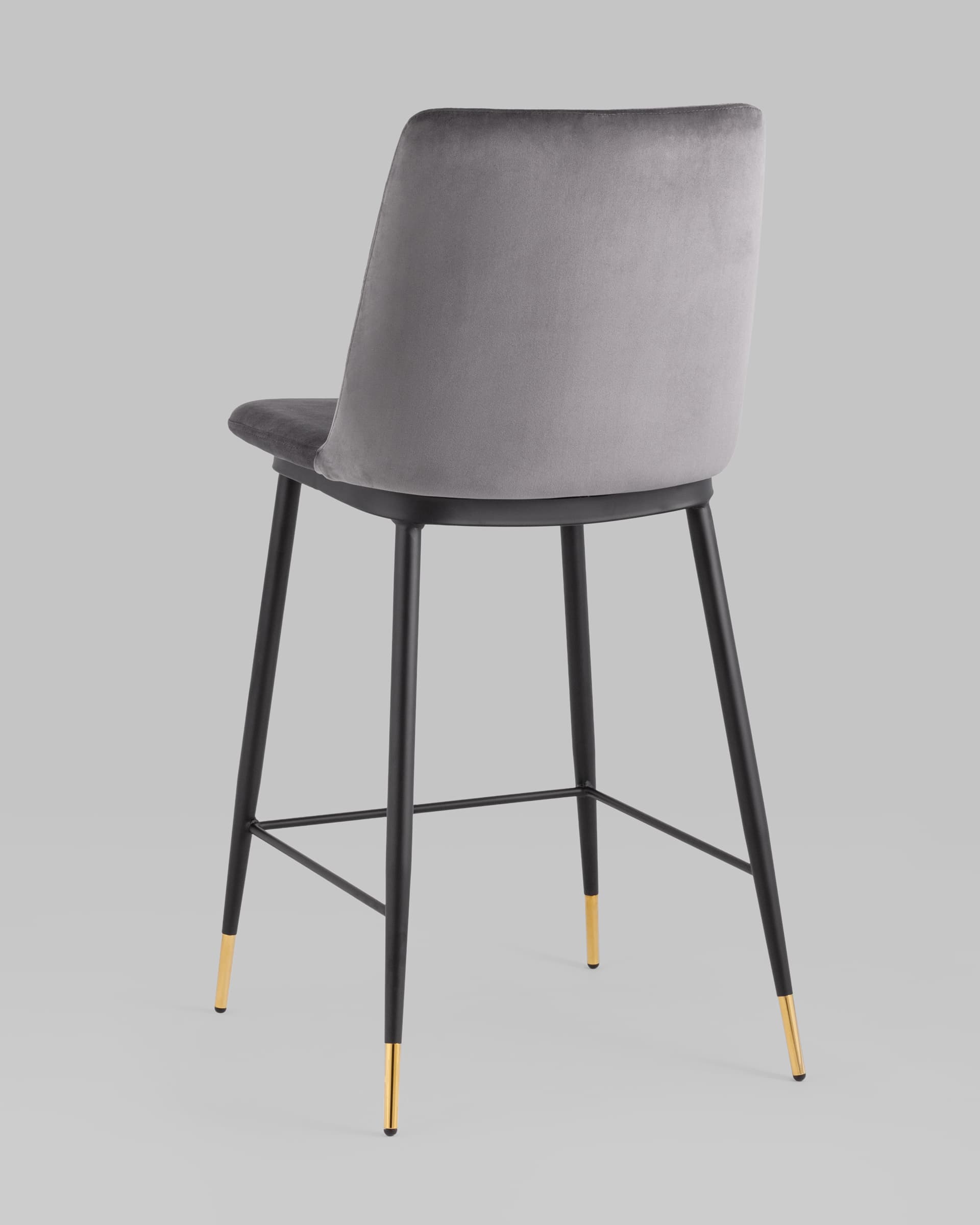 Стул полубарный Мелисса велюр темно-серый — изображение 6