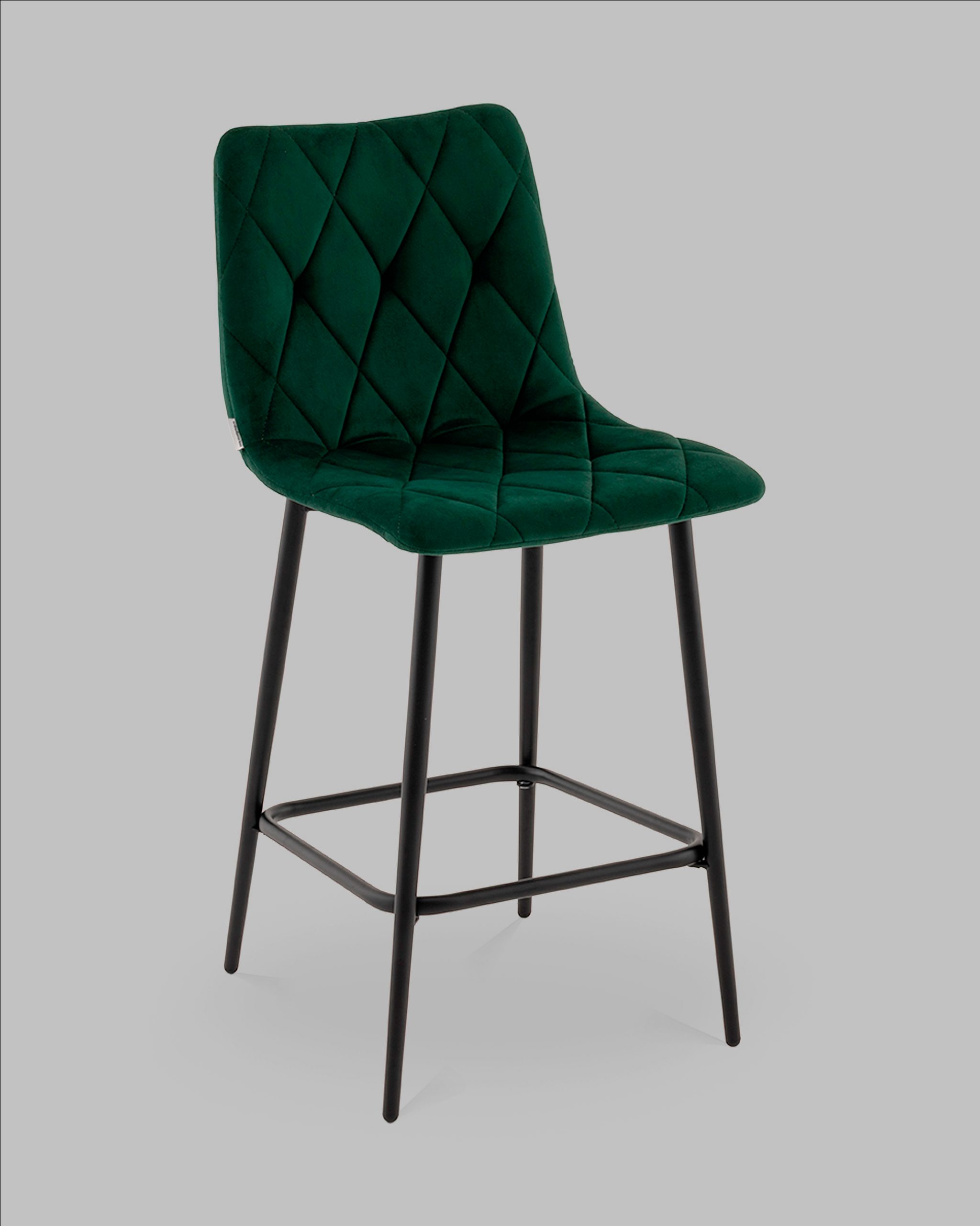 Стул полубарный Одди Diamond велюр темно-зеленый — изображение 2