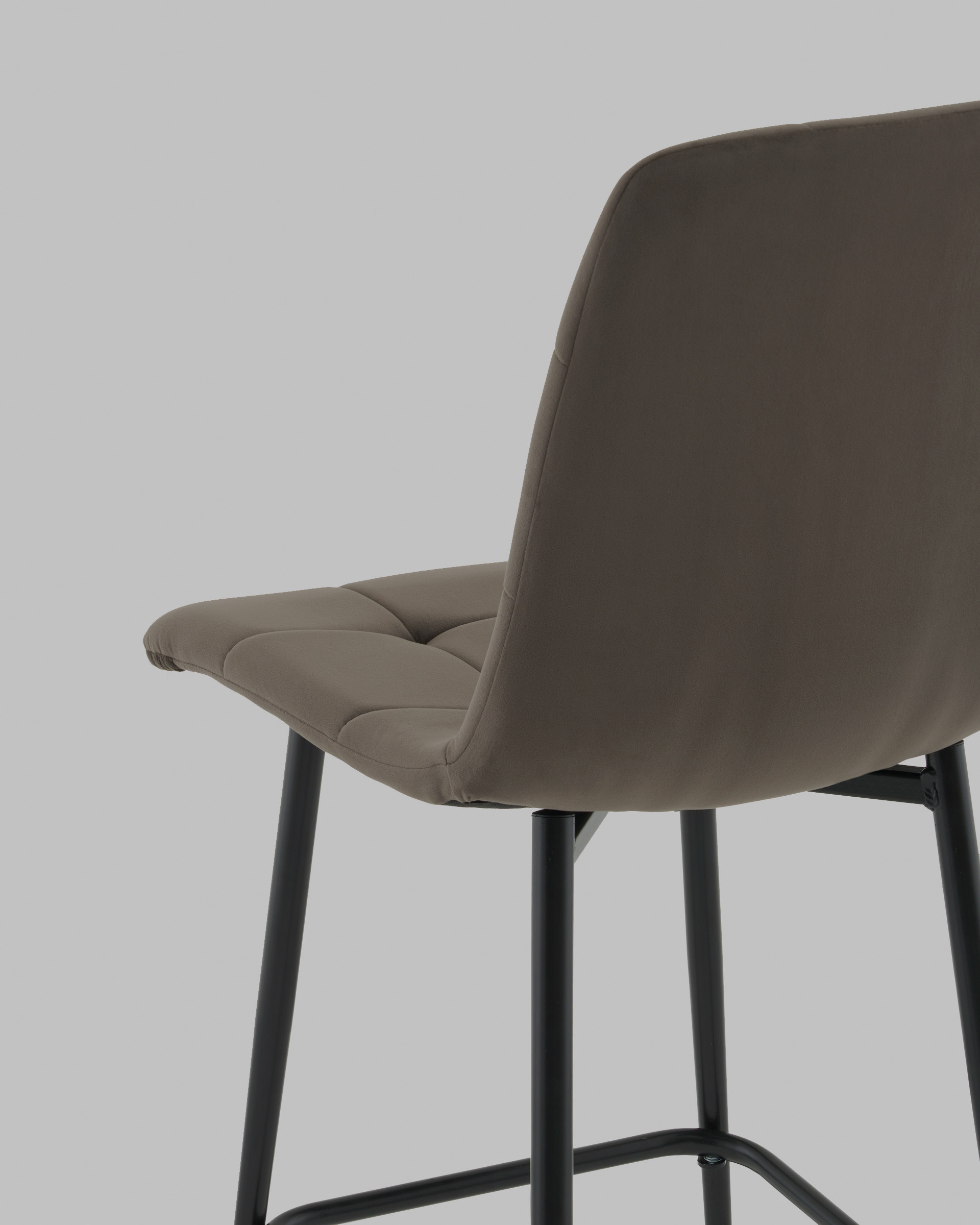 Стул полубарный Одди велюр темно-серый — изображение 7
