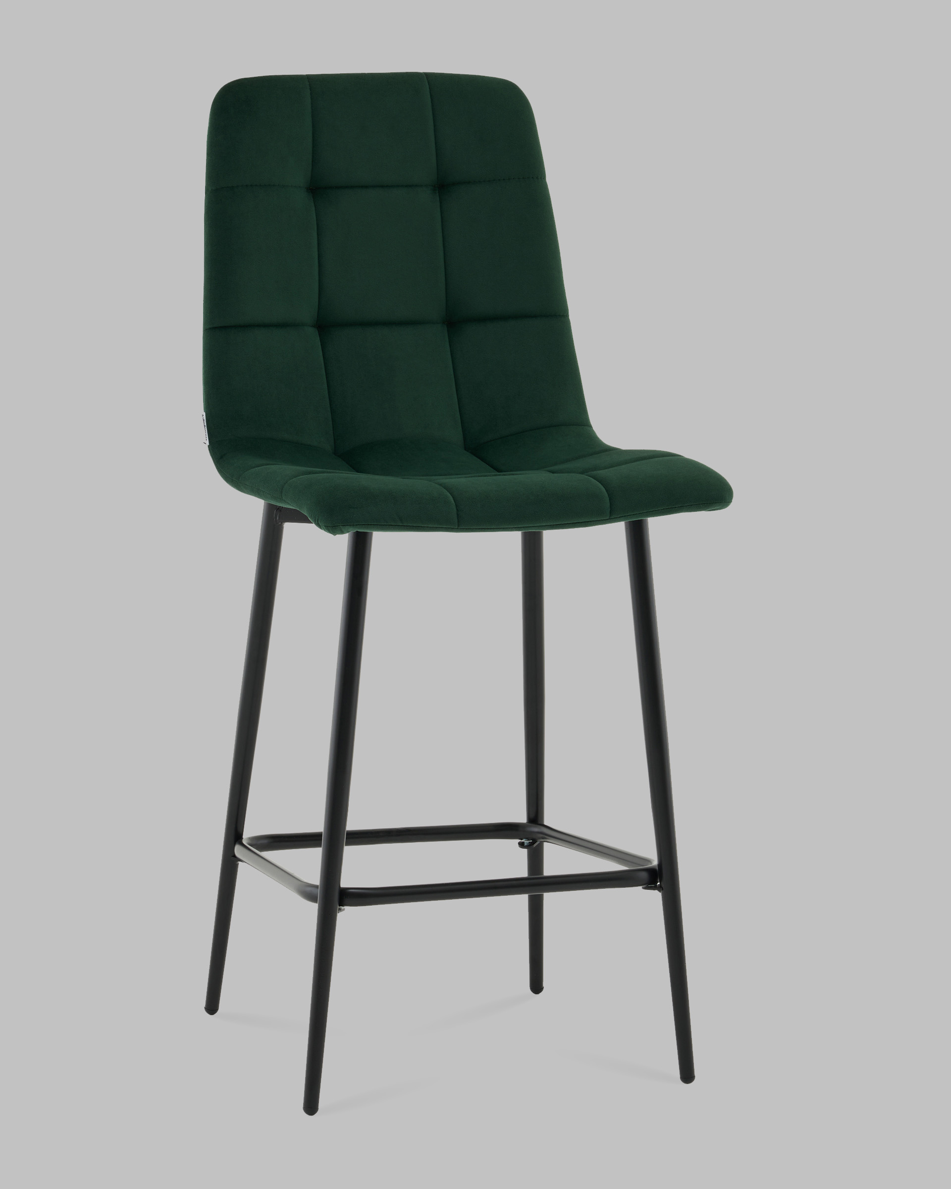 Стул полубарный Одди велюр темно-зеленый — изображение 2
