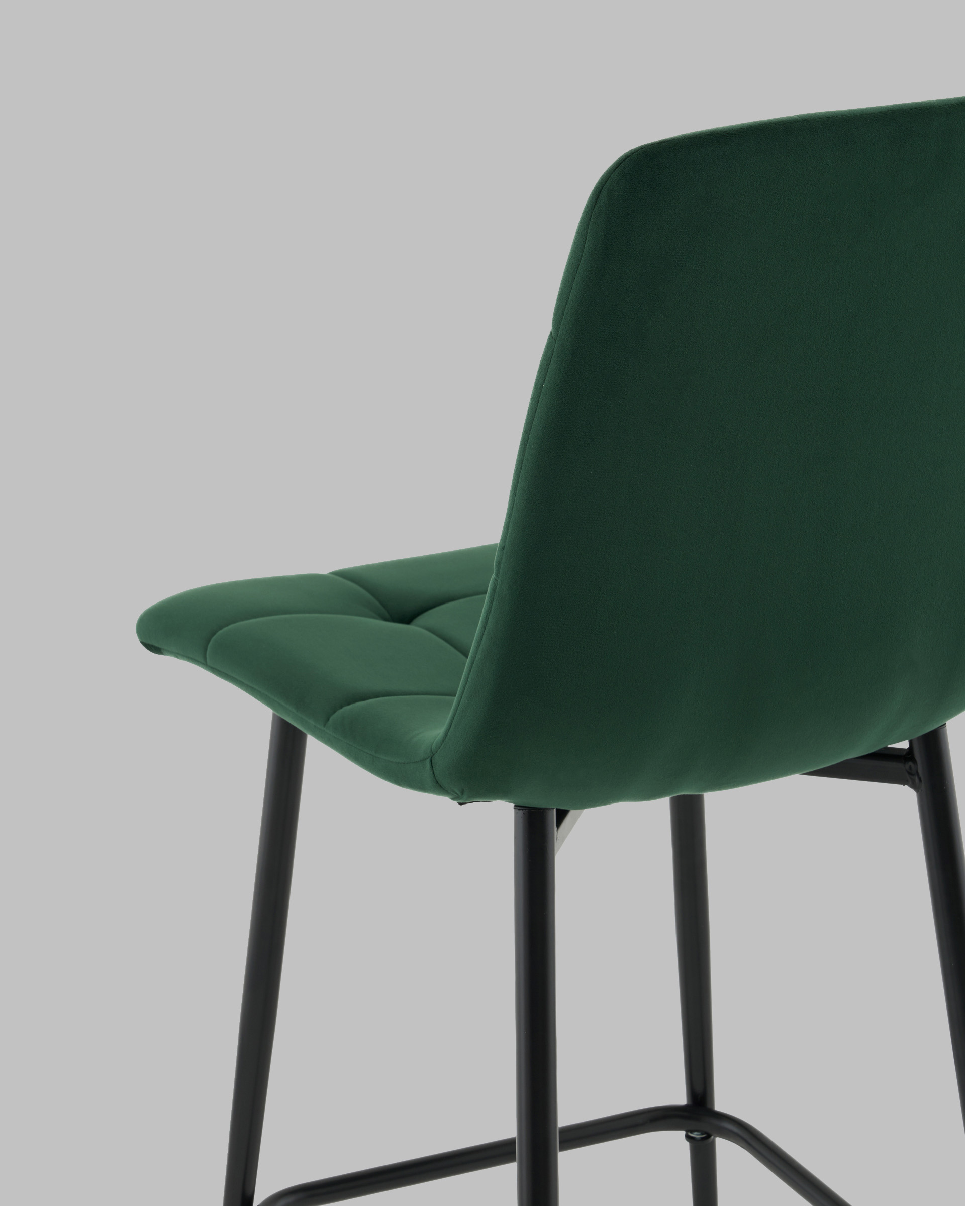 Стул полубарный Одди велюр темно-зеленый — изображение 7