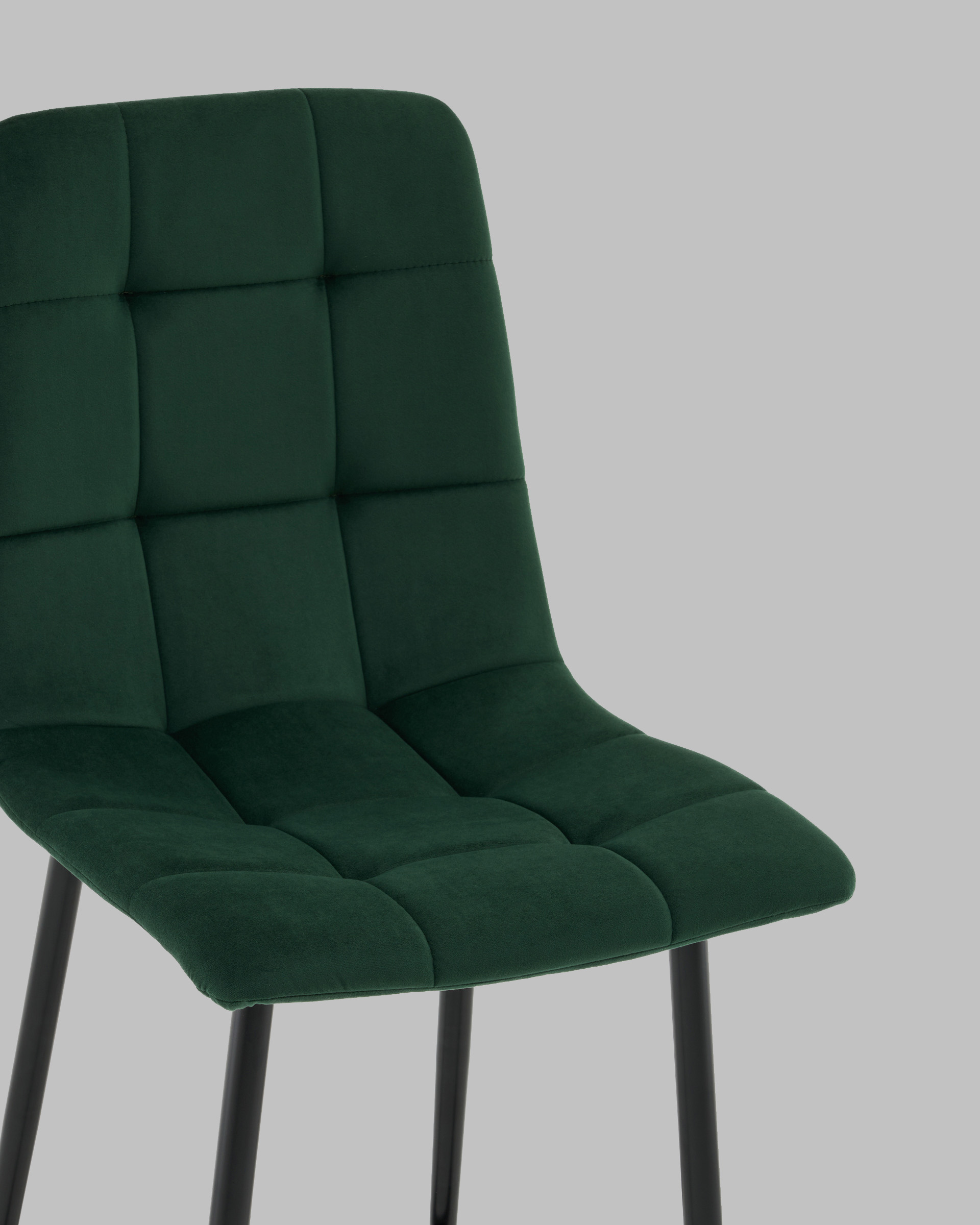 Стул полубарный Одди велюр темно-зеленый — изображение 8