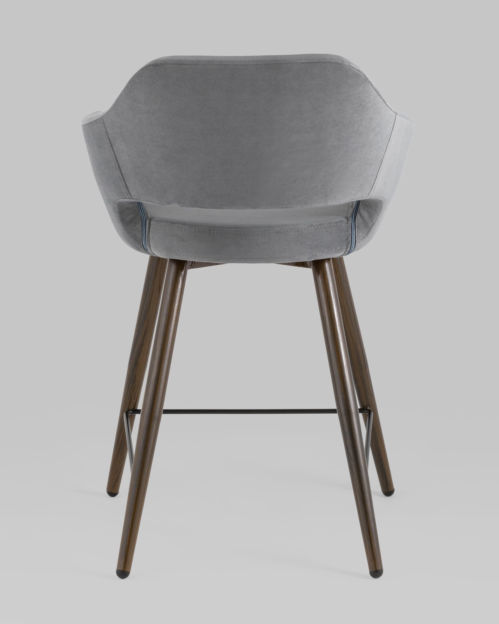 Стул полубарный Саймон велюр тёмно-серый — изображение 5
