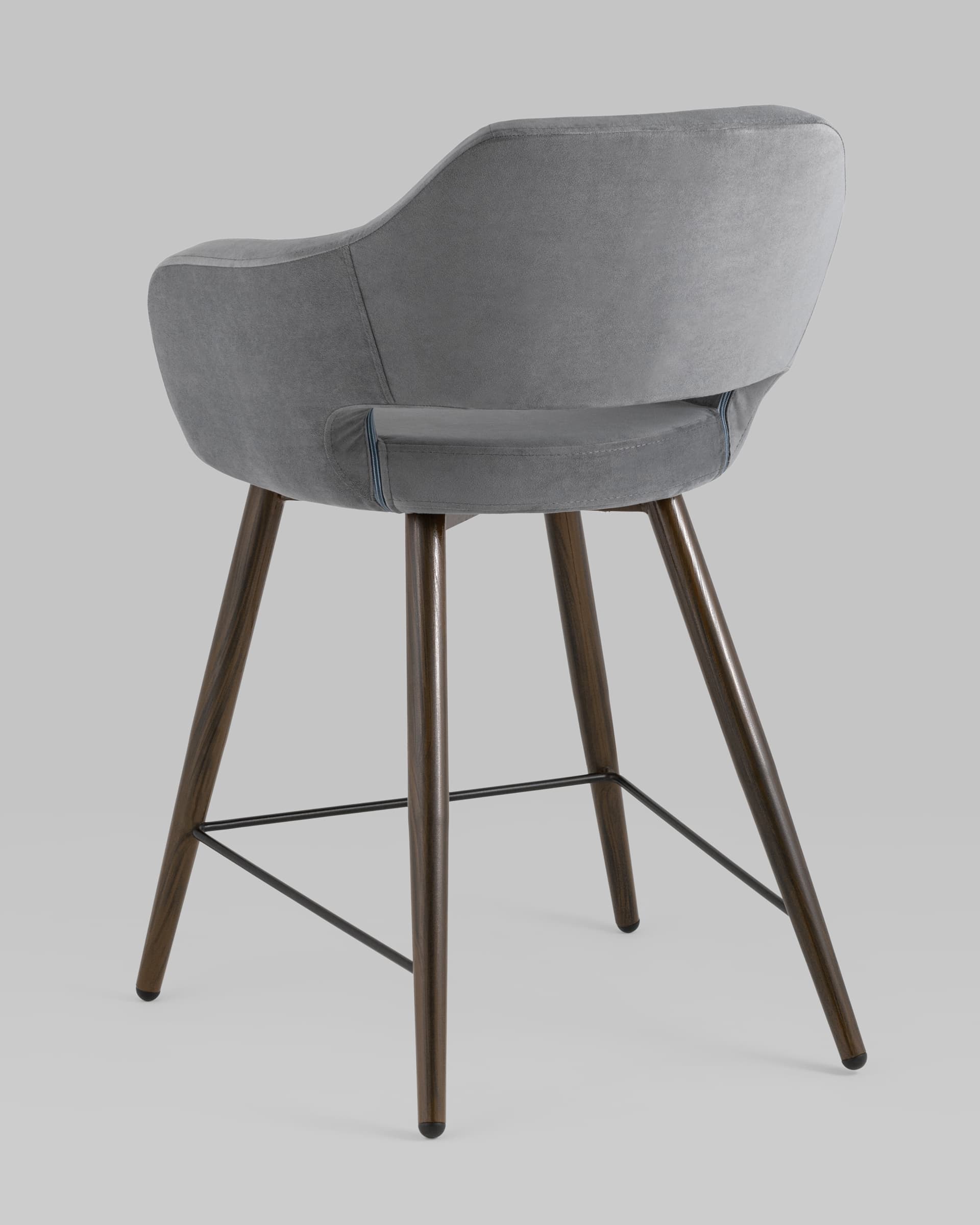 Стул полубарный Саймон велюр тёмно-серый — изображение 6