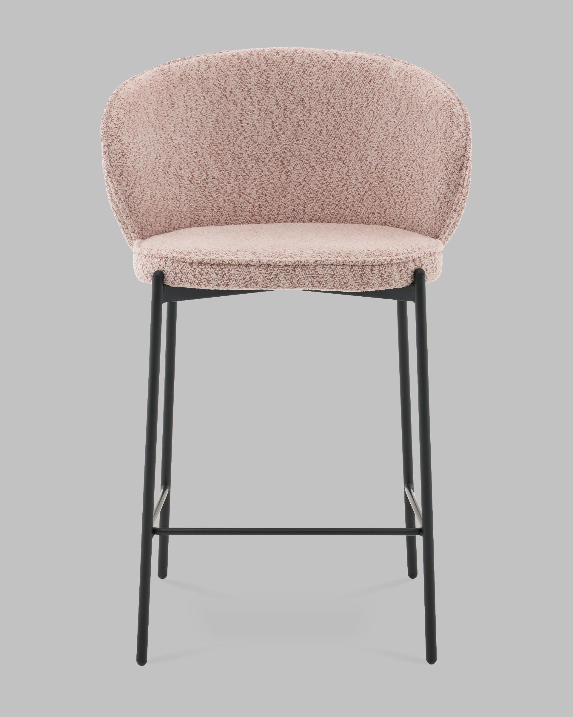 Стул полубарный Тисдейл букле розово-персиковый — изображение 3