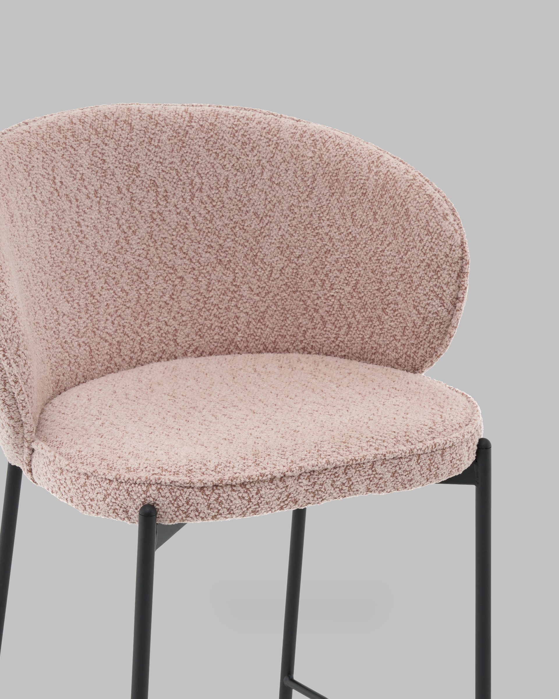 Стул полубарный Тисдейл букле розово-персиковый — изображение 8