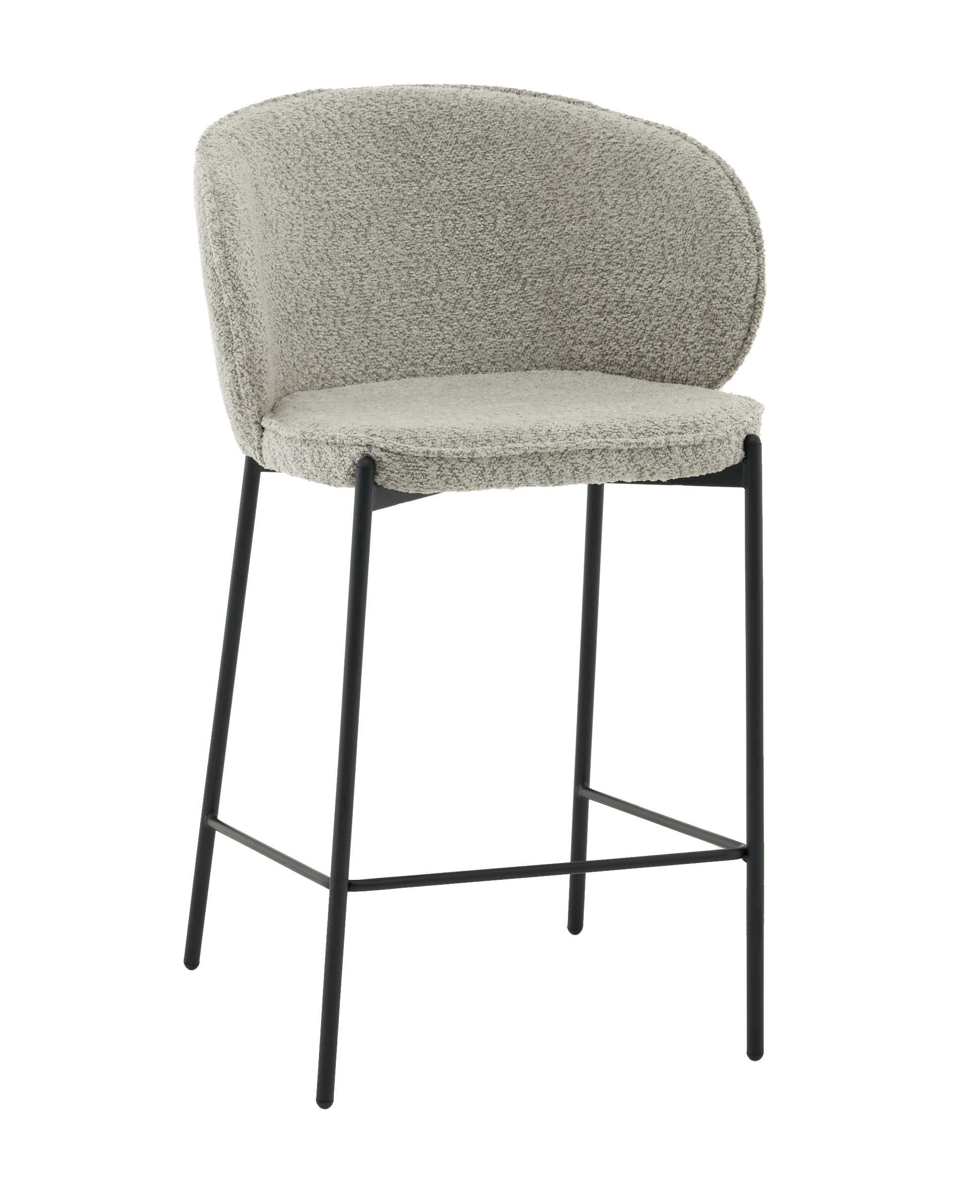 Стул полубарный Тисдейл букле светло-зеленый