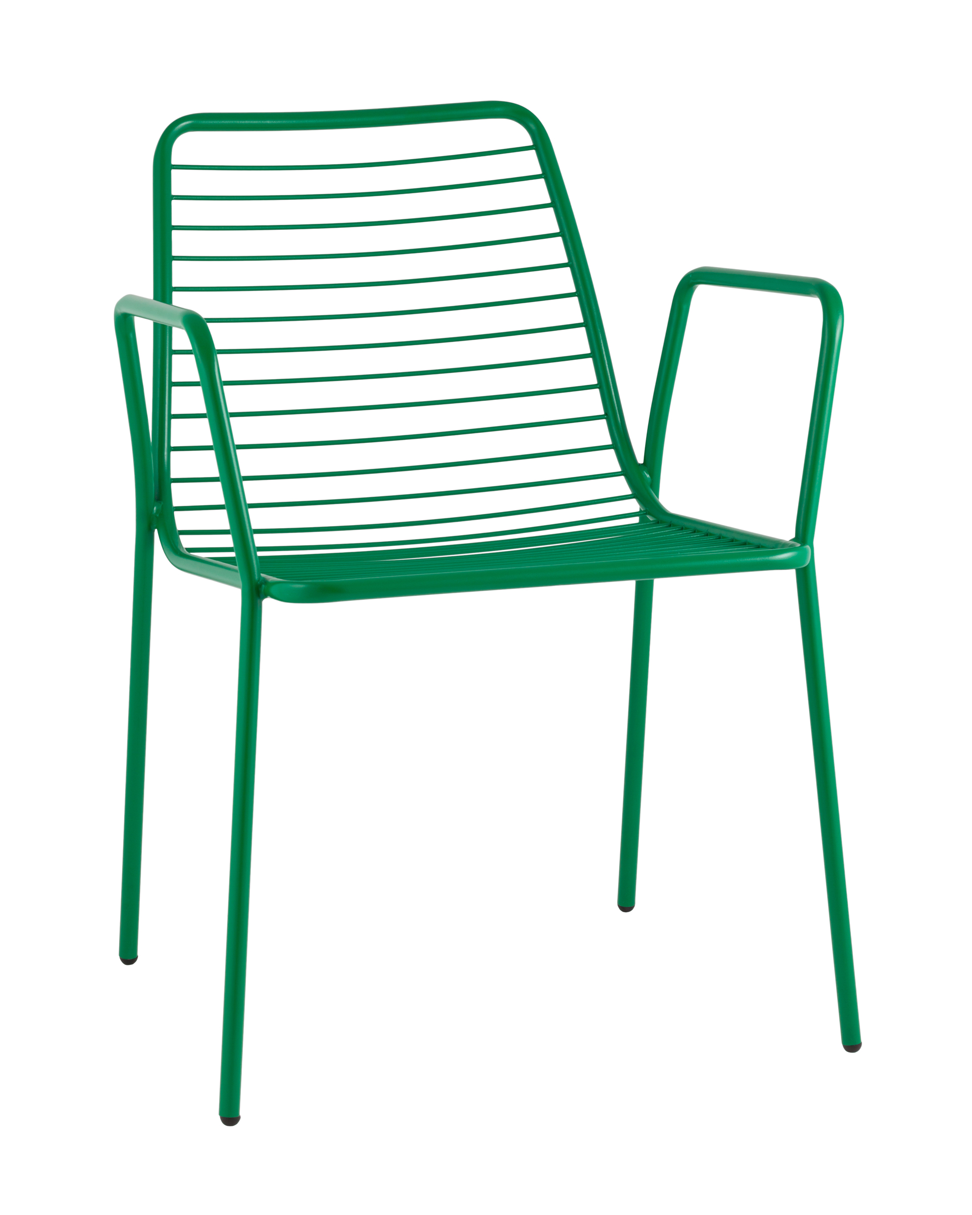 Стул с подлокотниками Дели металл зеленый