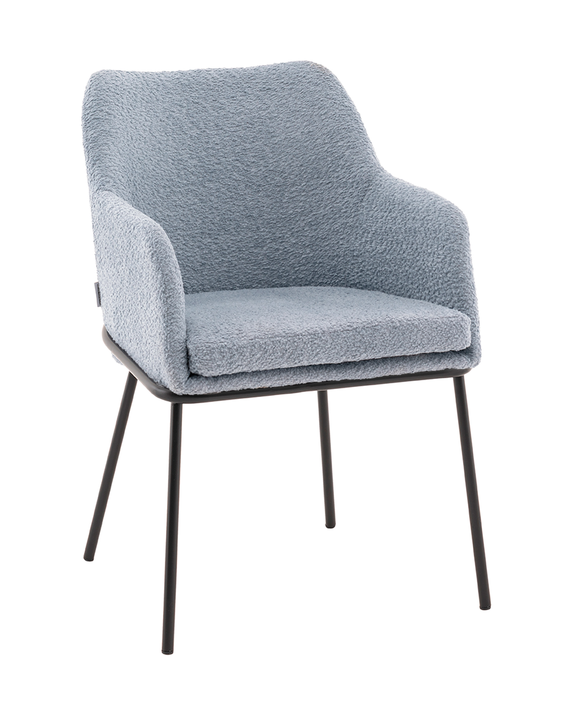 Стул с подлокотниками Кози new ткань букле синий