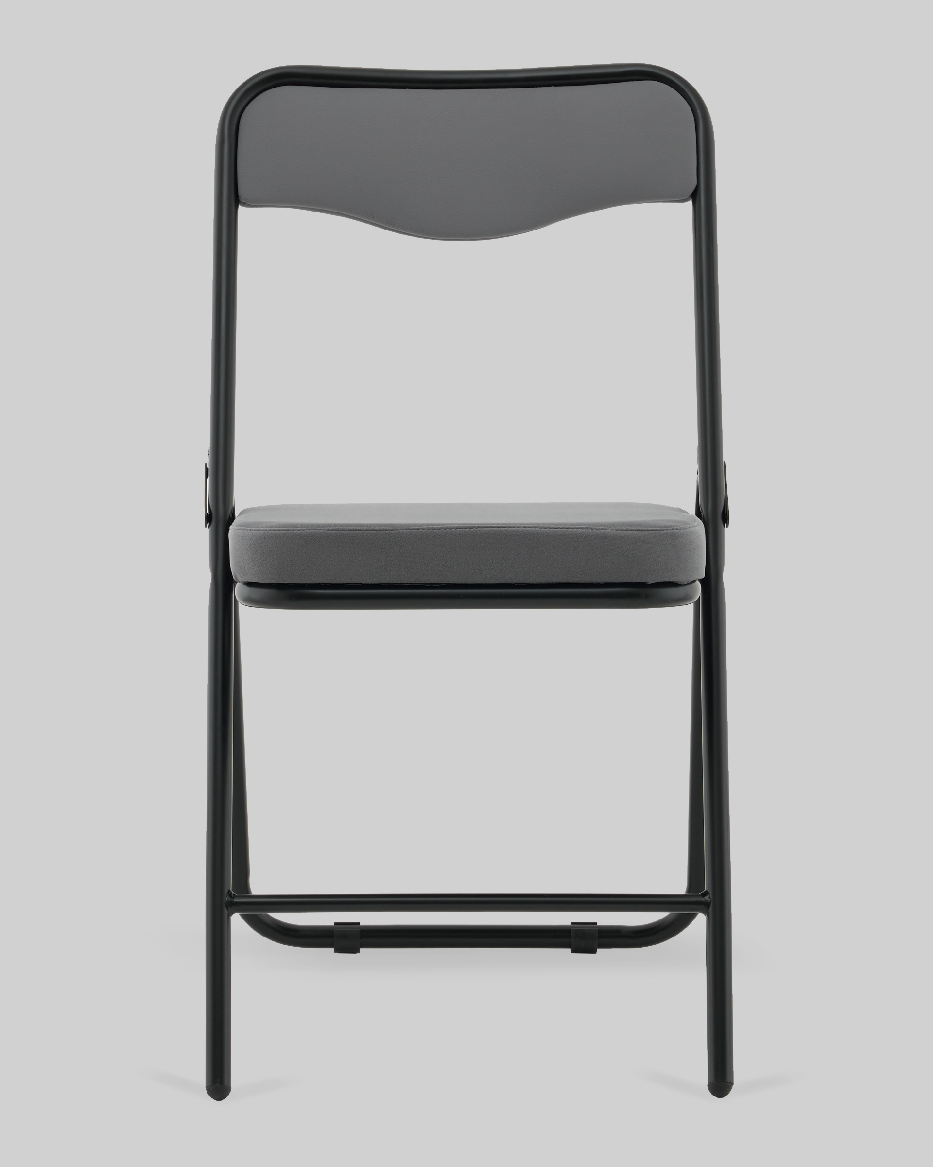 Стул складной Джонни велюр велютто темно-серый каркас черный матовый — изображение 3
