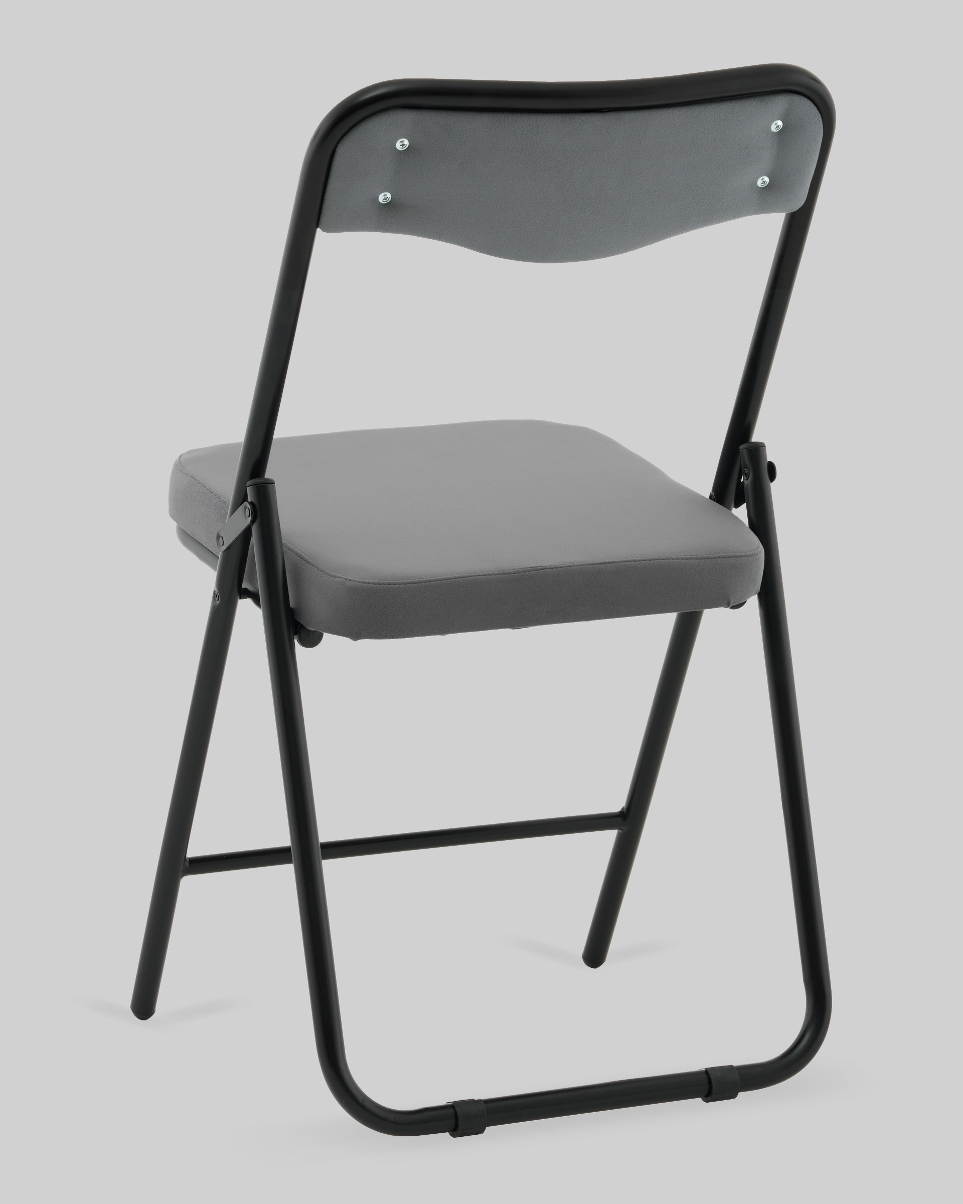 Стул складной Джонни велюр велютто темно-серый каркас черный матовый — изображение 6