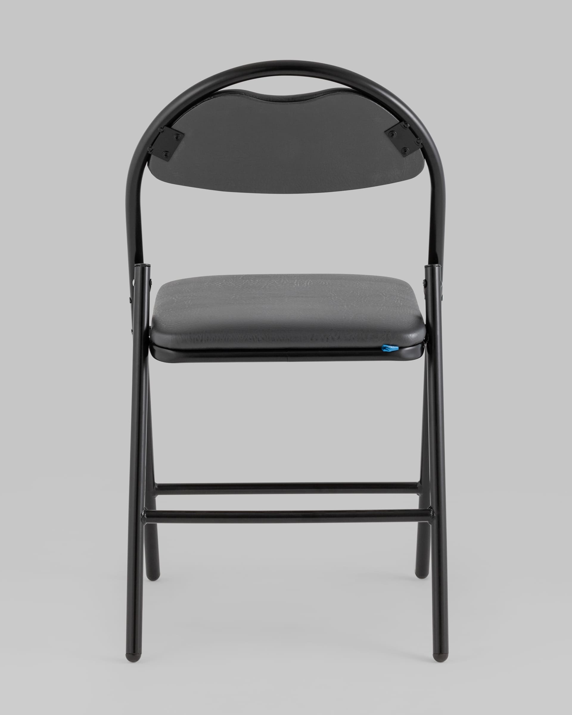 Стул складной Hagen экокожа серый каркас черный — изображение 5