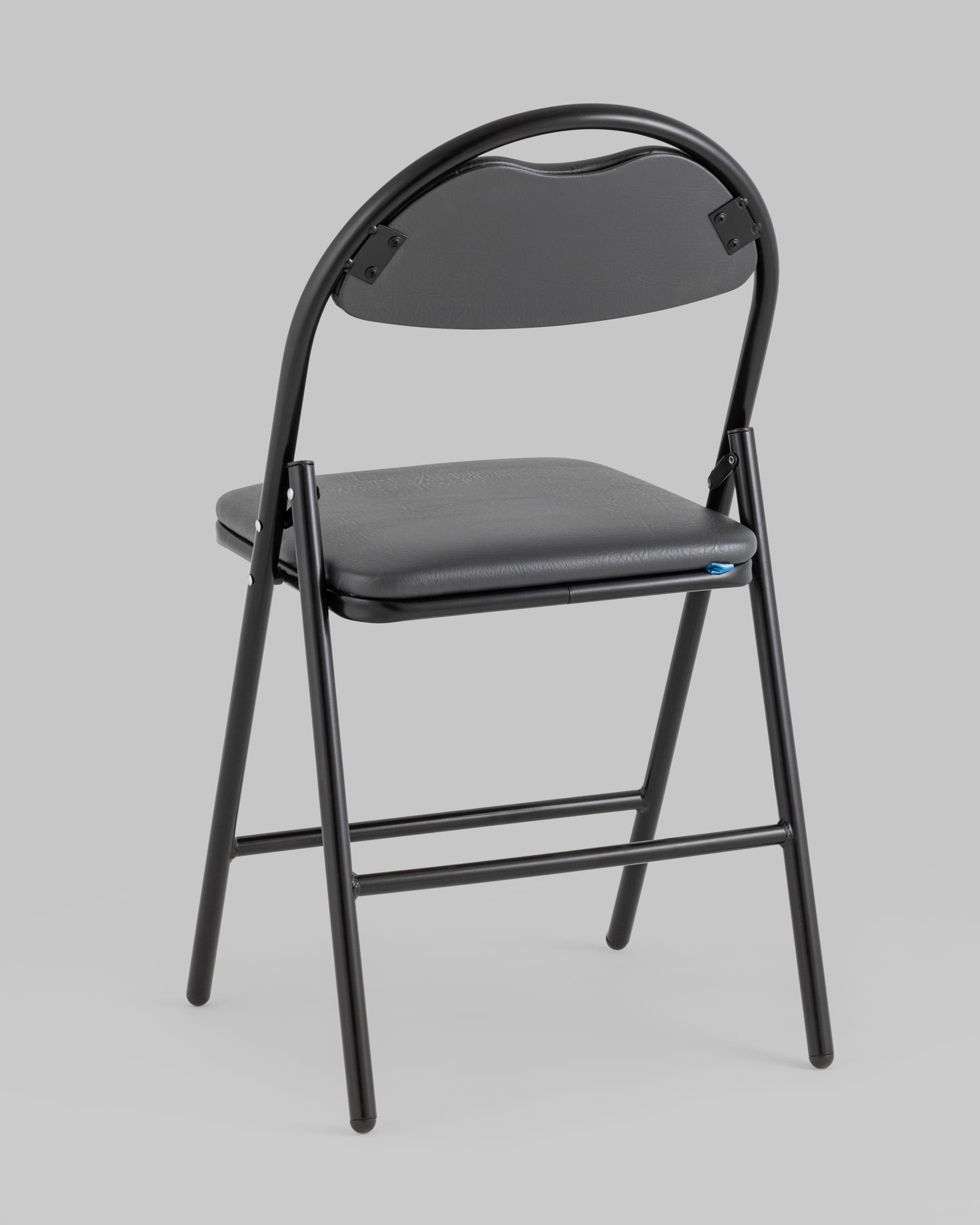 Стул складной Hagen экокожа серый каркас черный — изображение 6