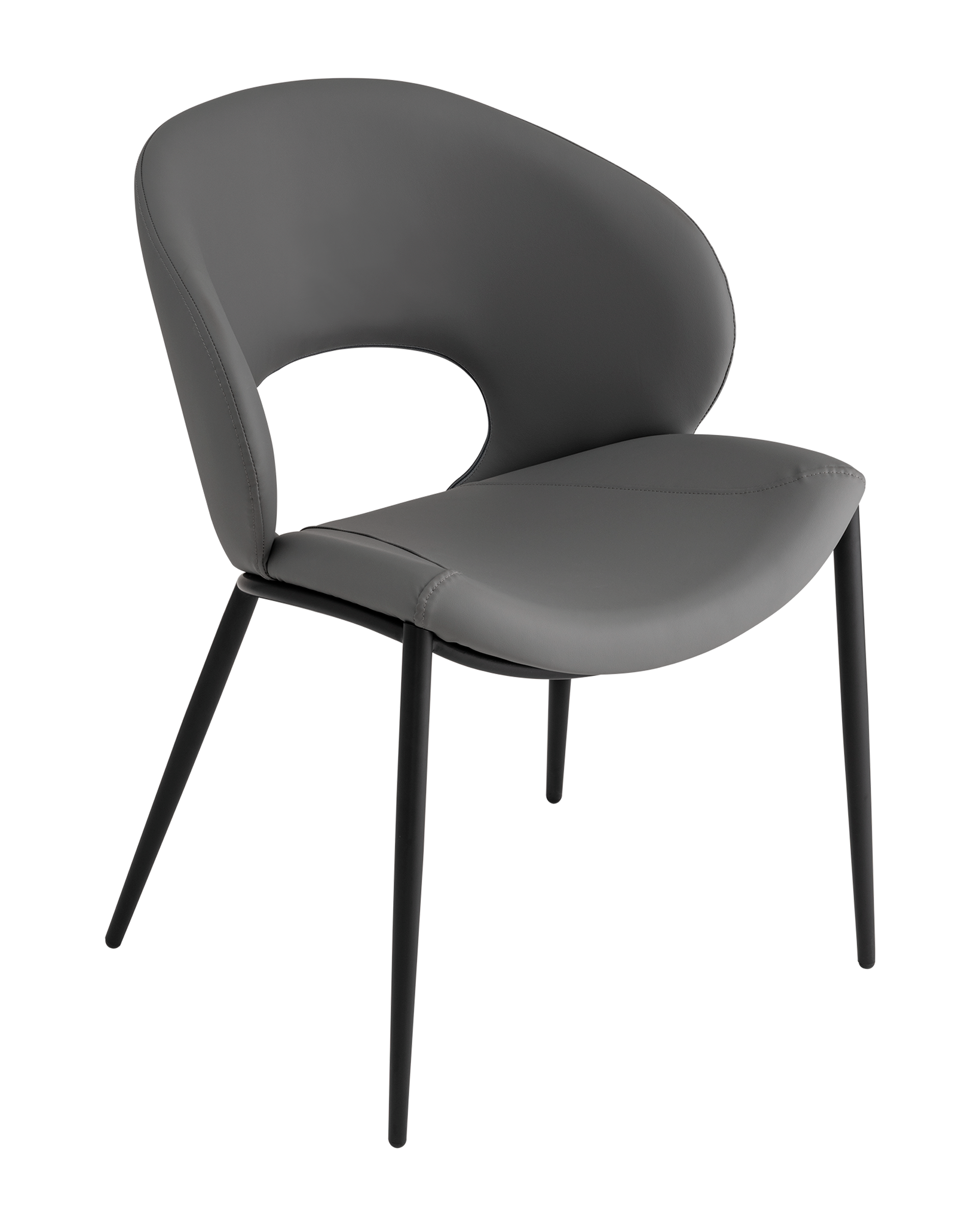 Стул Вивьен экокожа серый